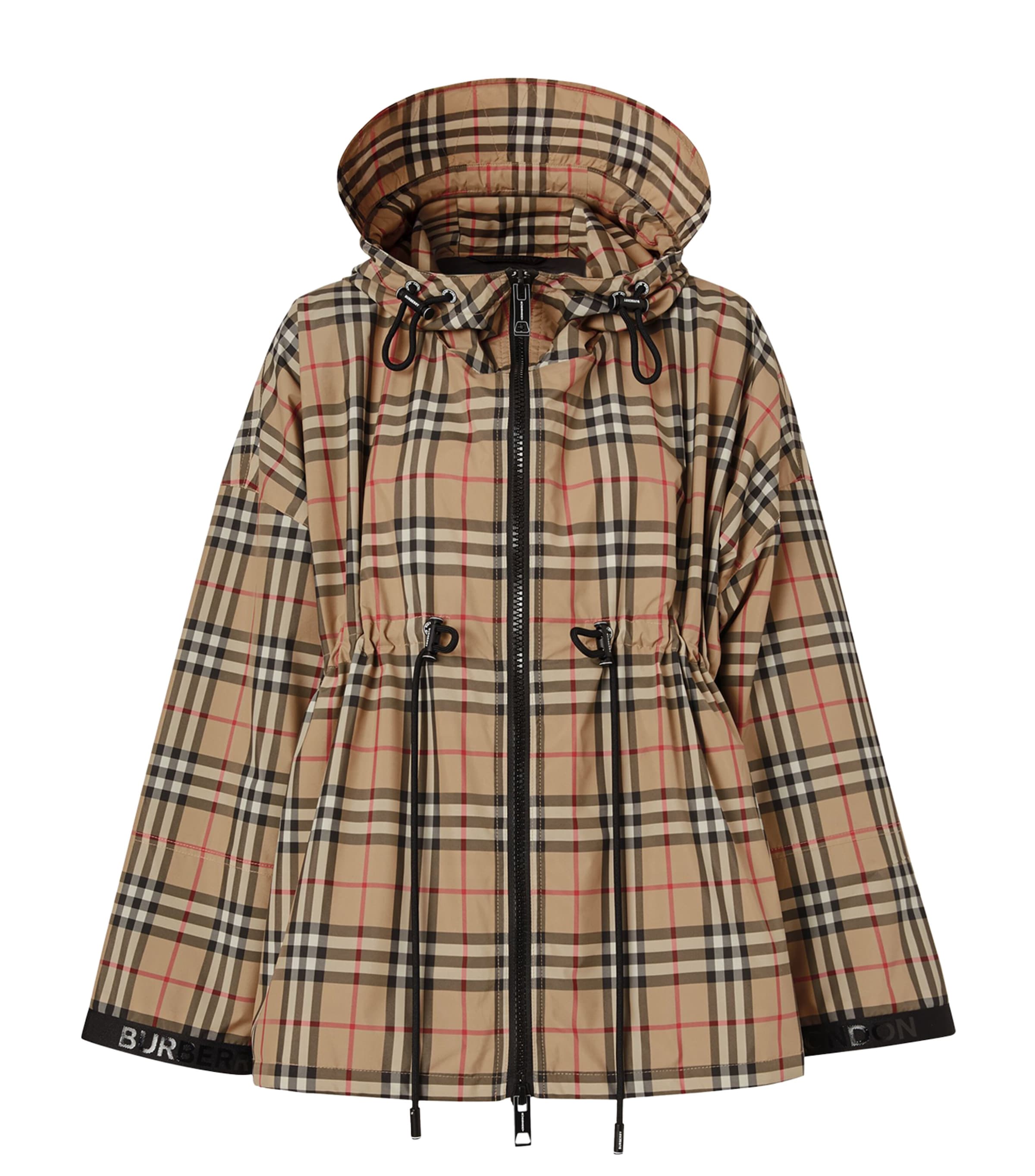 Burberry Check Lightweight Jacket In Brown