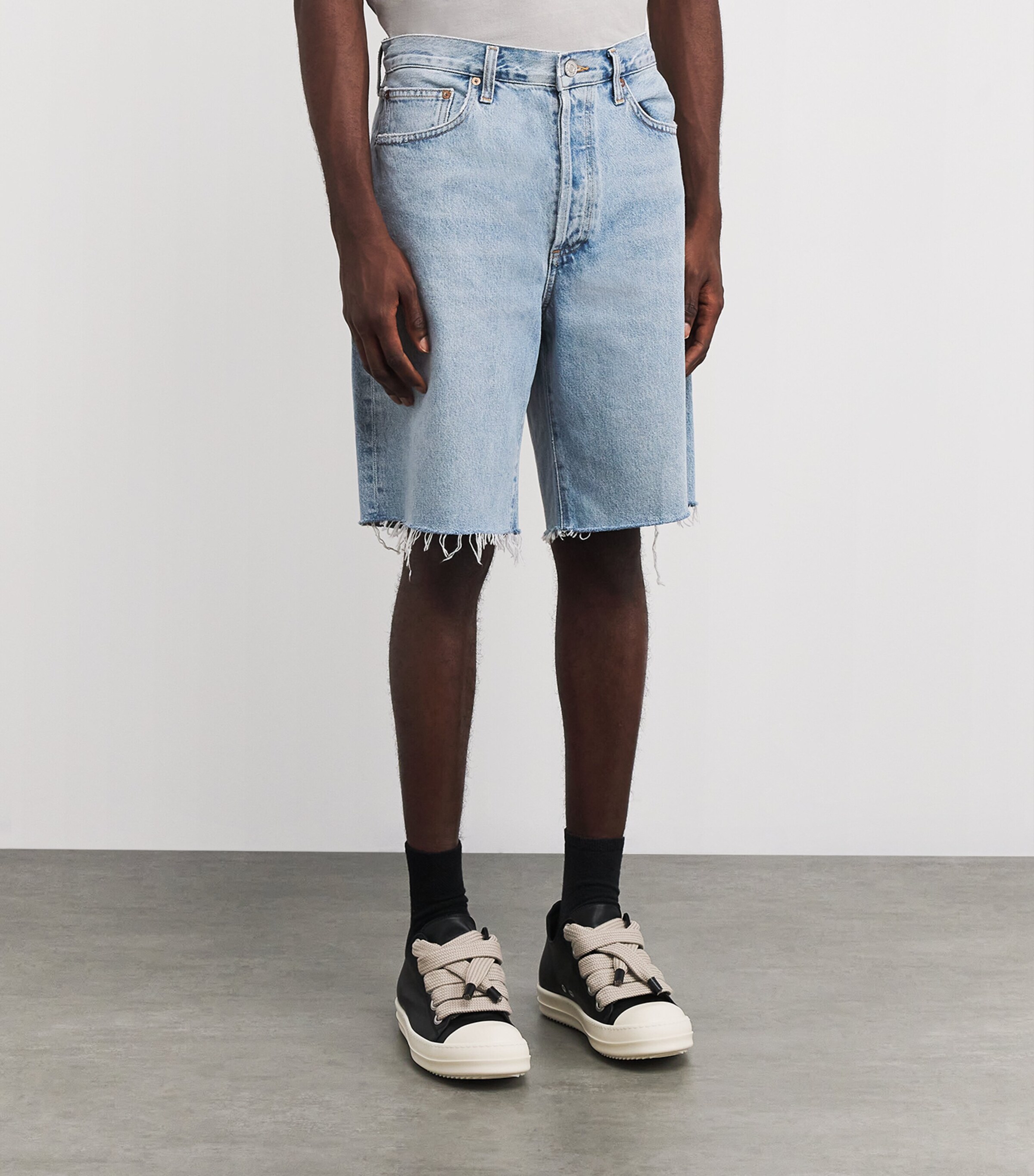 AGOLDE Mens Anson Denim Shorts Force Cint Mrbld Ind Image 3