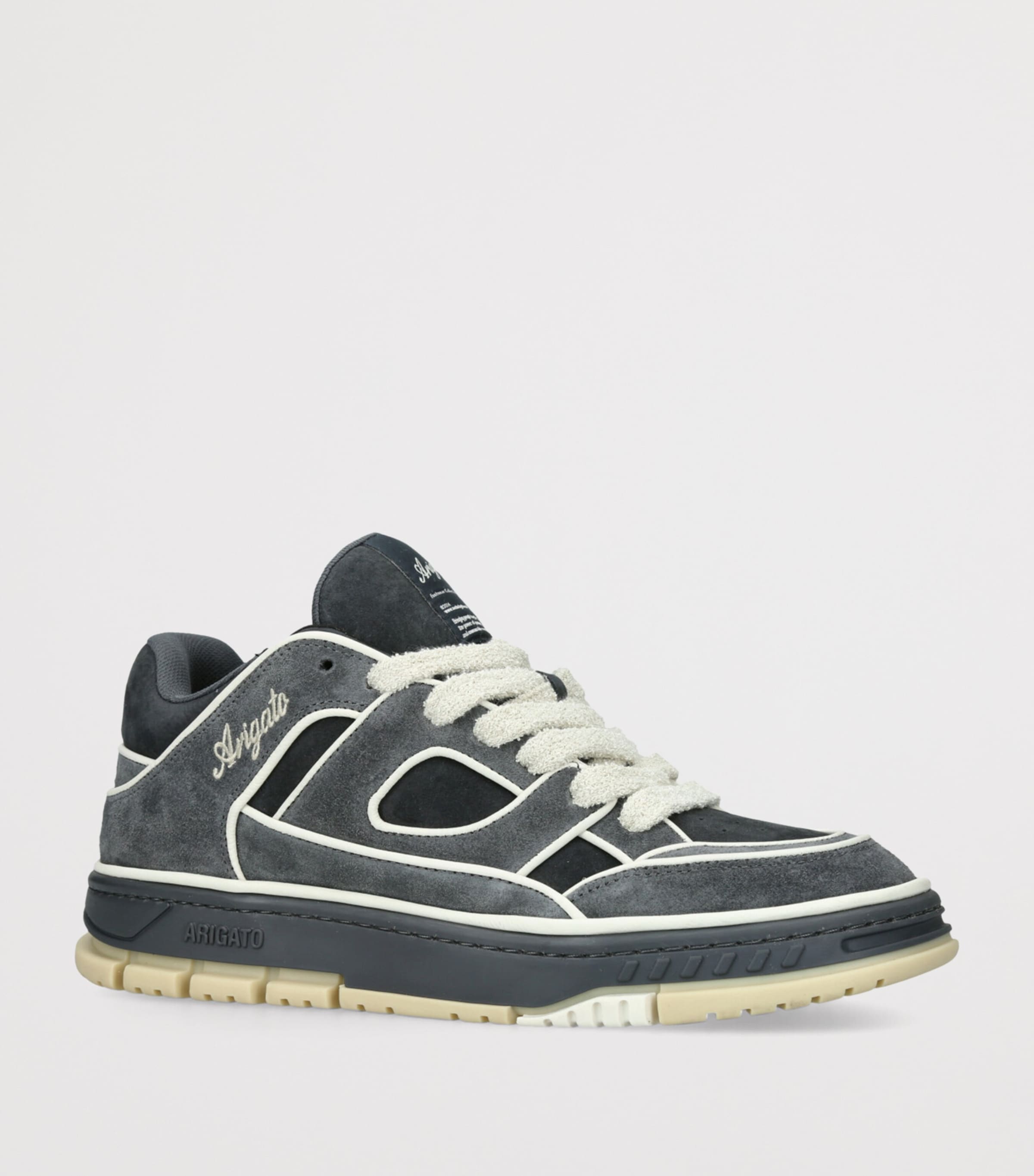 Leather Area Sneakers BLK/BEIGE Image 3