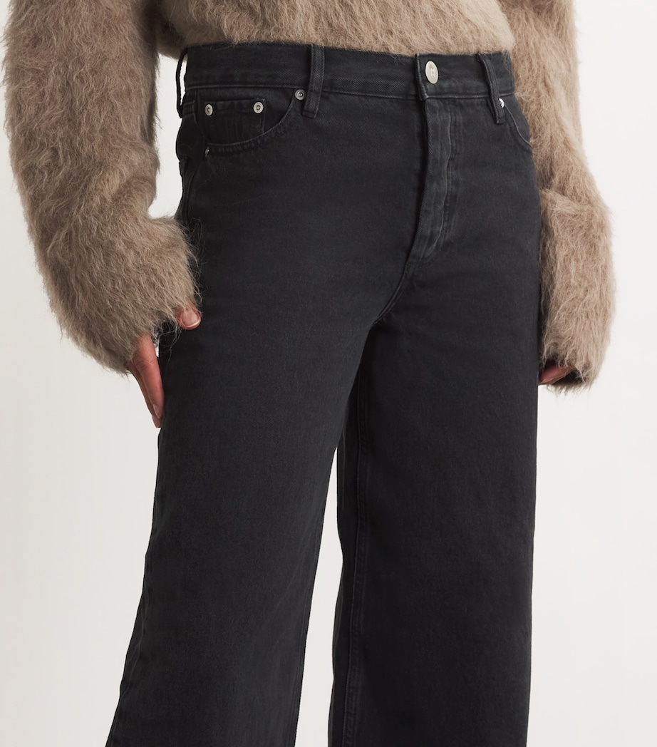 Organic Denim Wide-Leg Vinola Jeans 050 BLACK Image 6