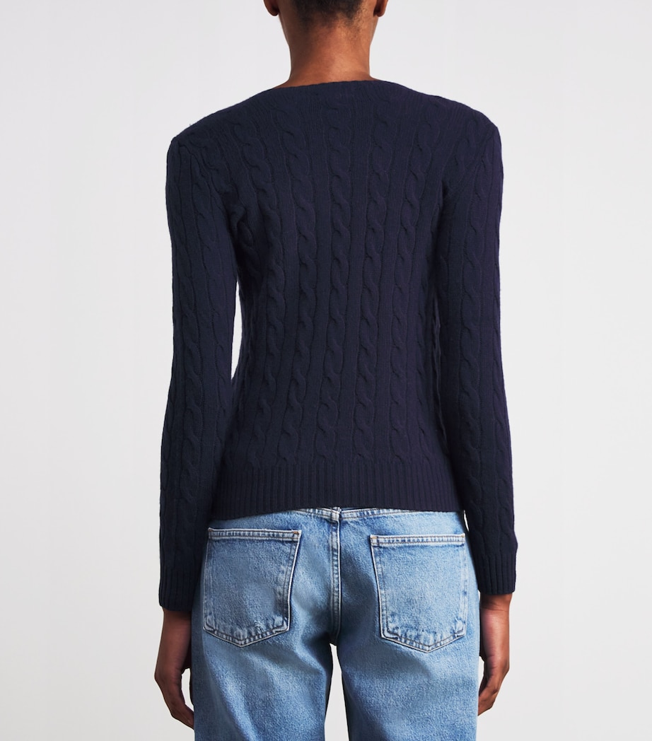 Wool-Cashmere Julianna Sweater HUNTER NAVY Image 4