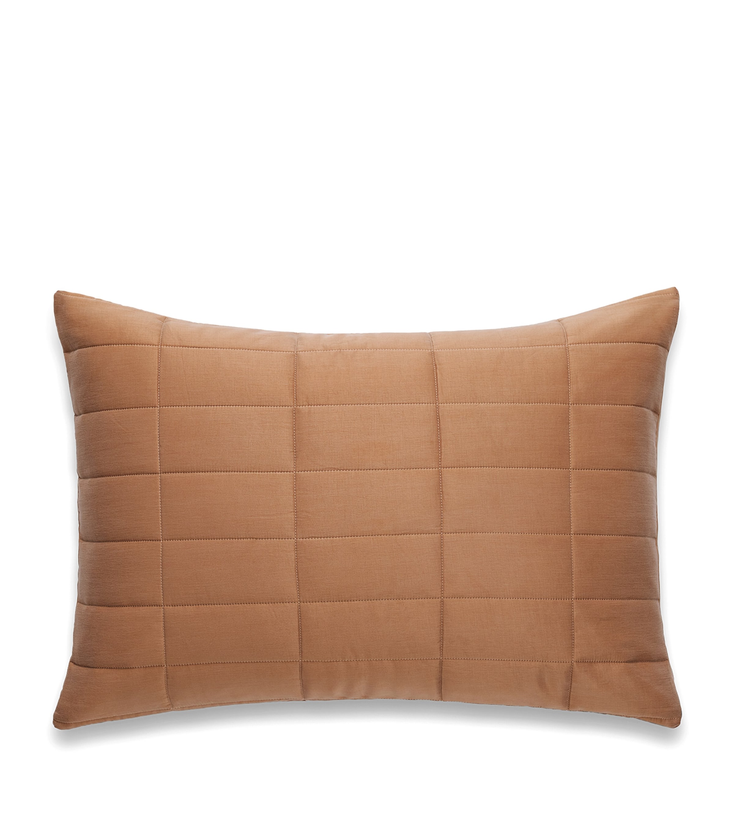 Hamam Alya Quilted Pillowcase (50cm x 70cm) Caramel Image 1