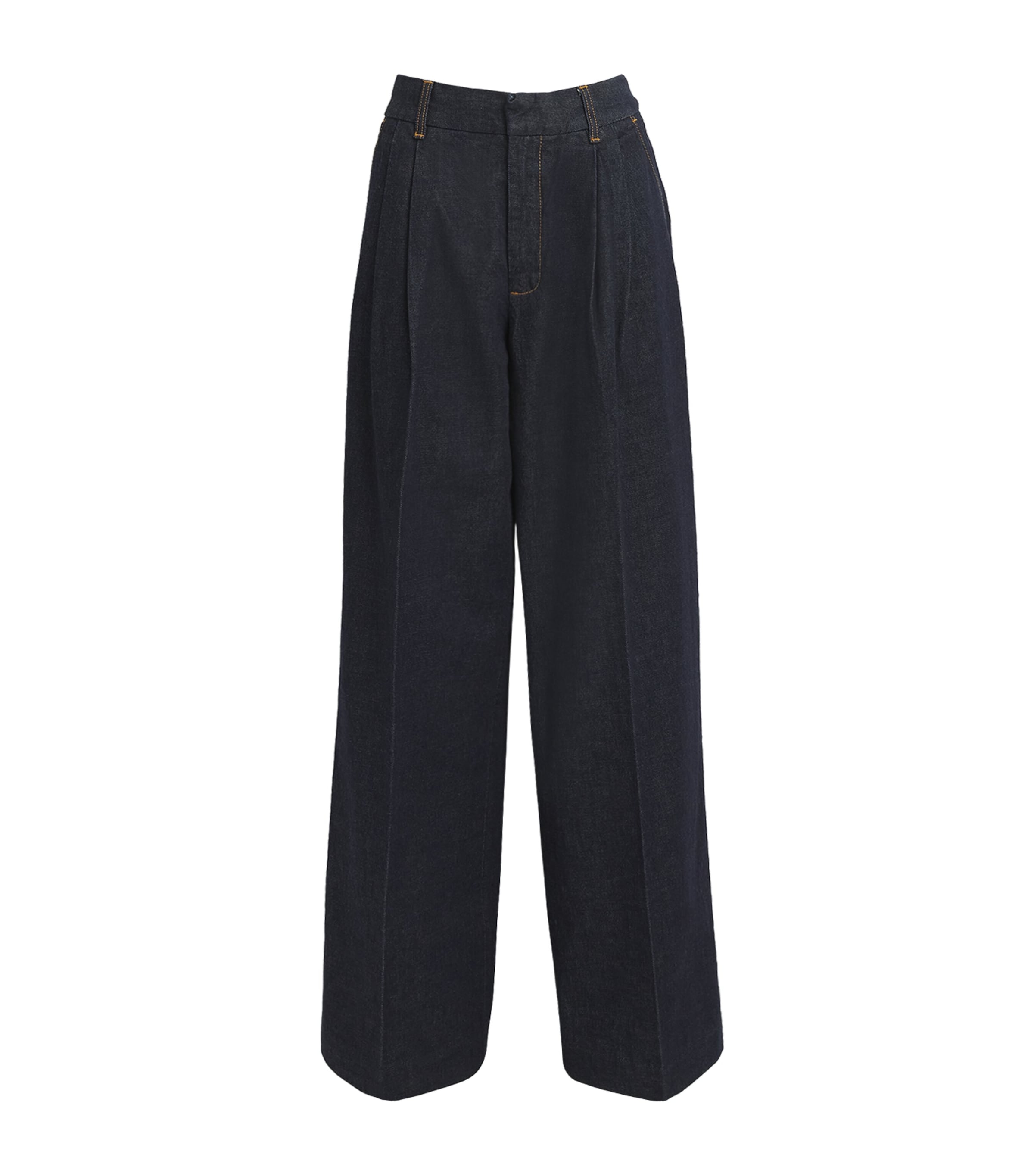 Zimmermann Denim Illustration Trousers In Black