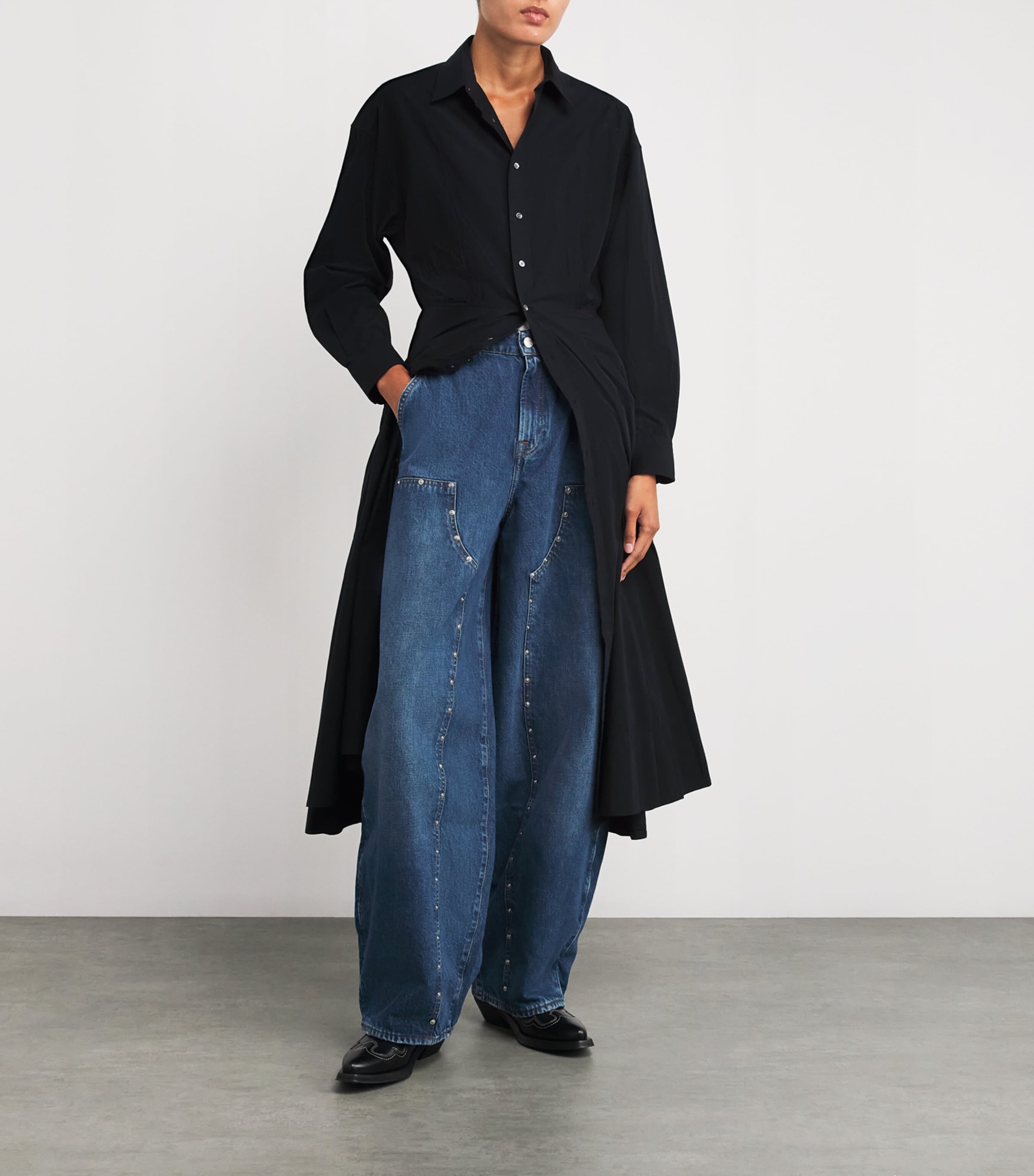 【YOURNUS】Revan String Balloon Denim 7 For All Mankind Riveted Balloon Jeans | Harrods US