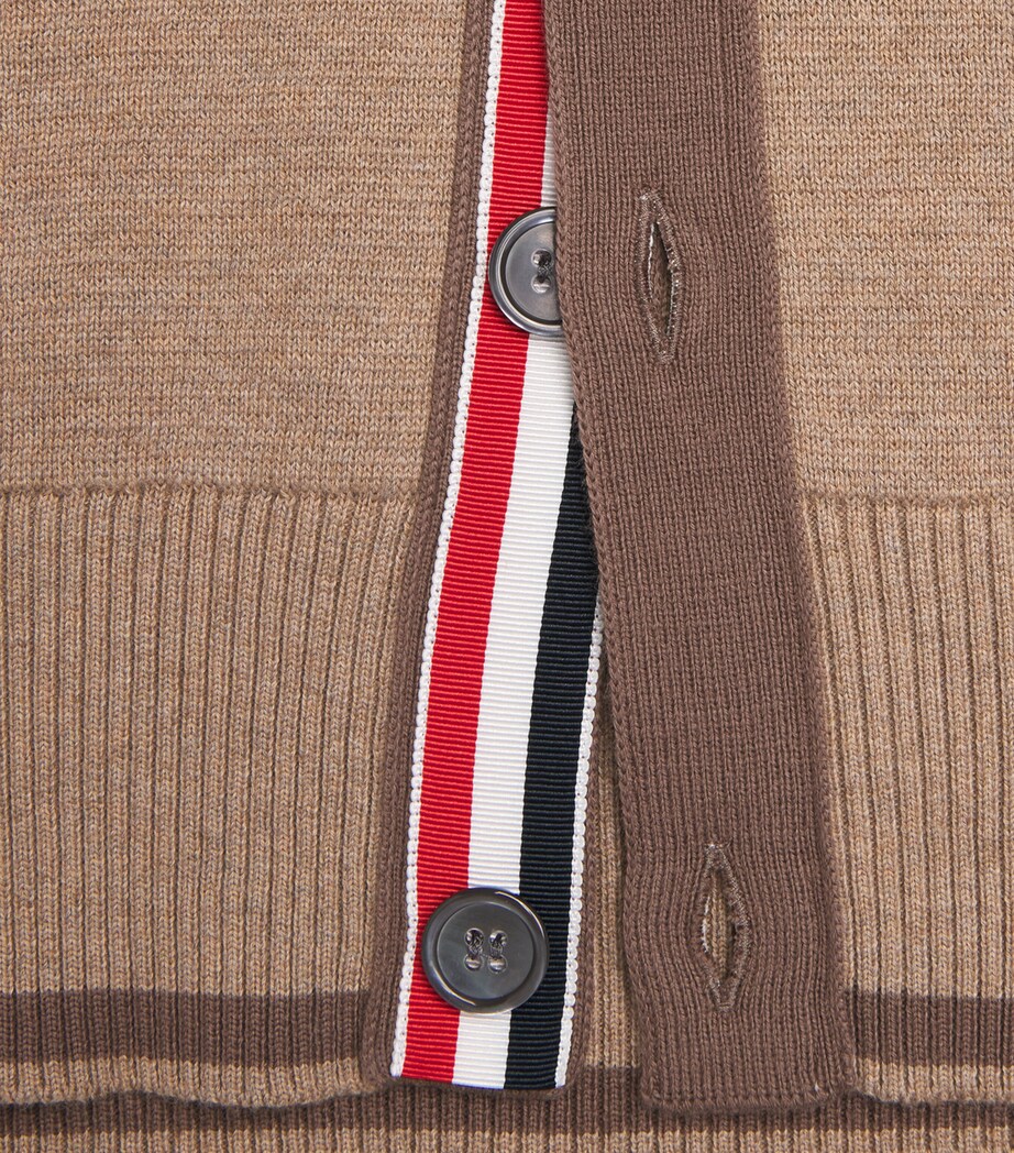 Cotton Milano Stitch Cardigan MED BROWN Image 5