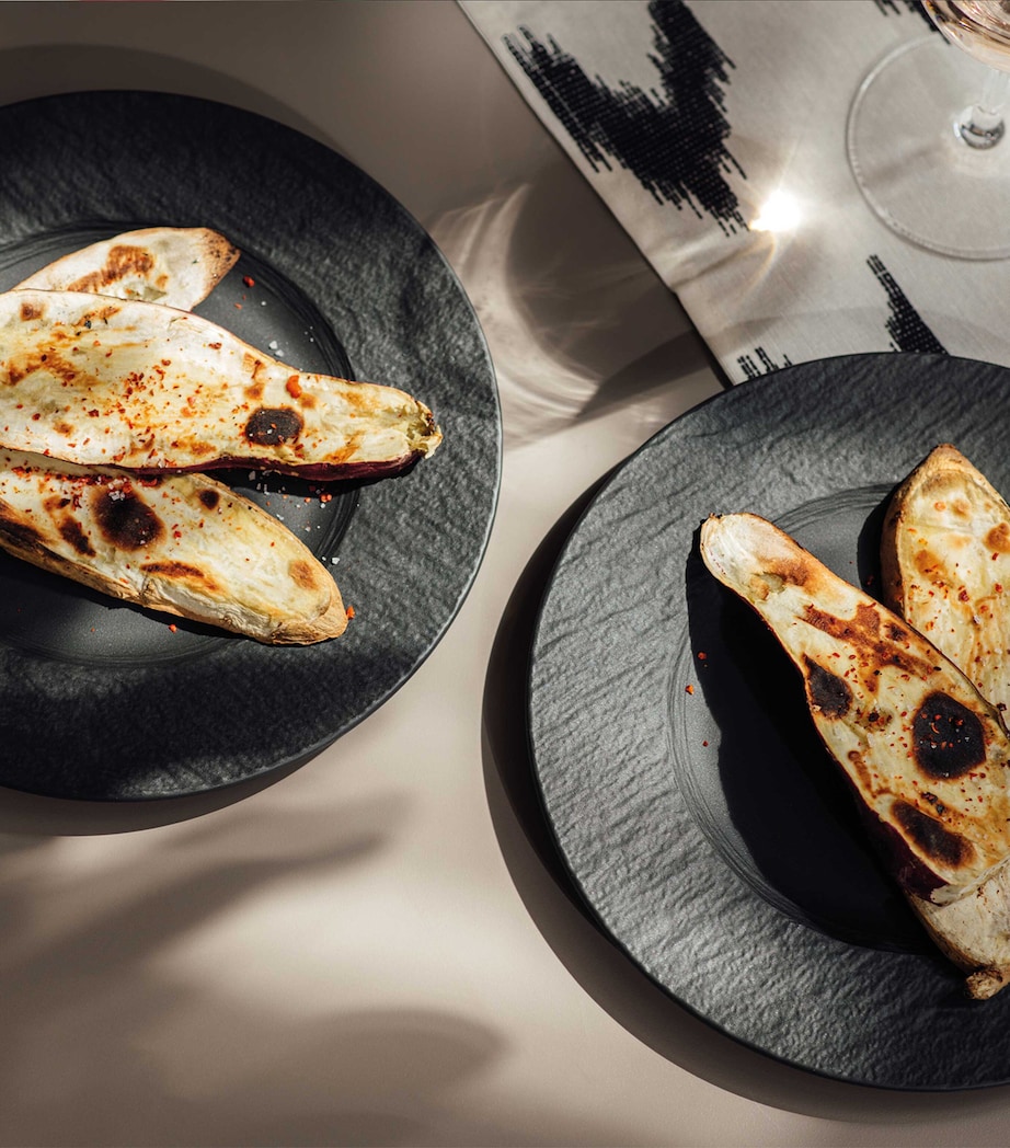 Porcelain Manufacture Rock Plate Set BLACK Image 3