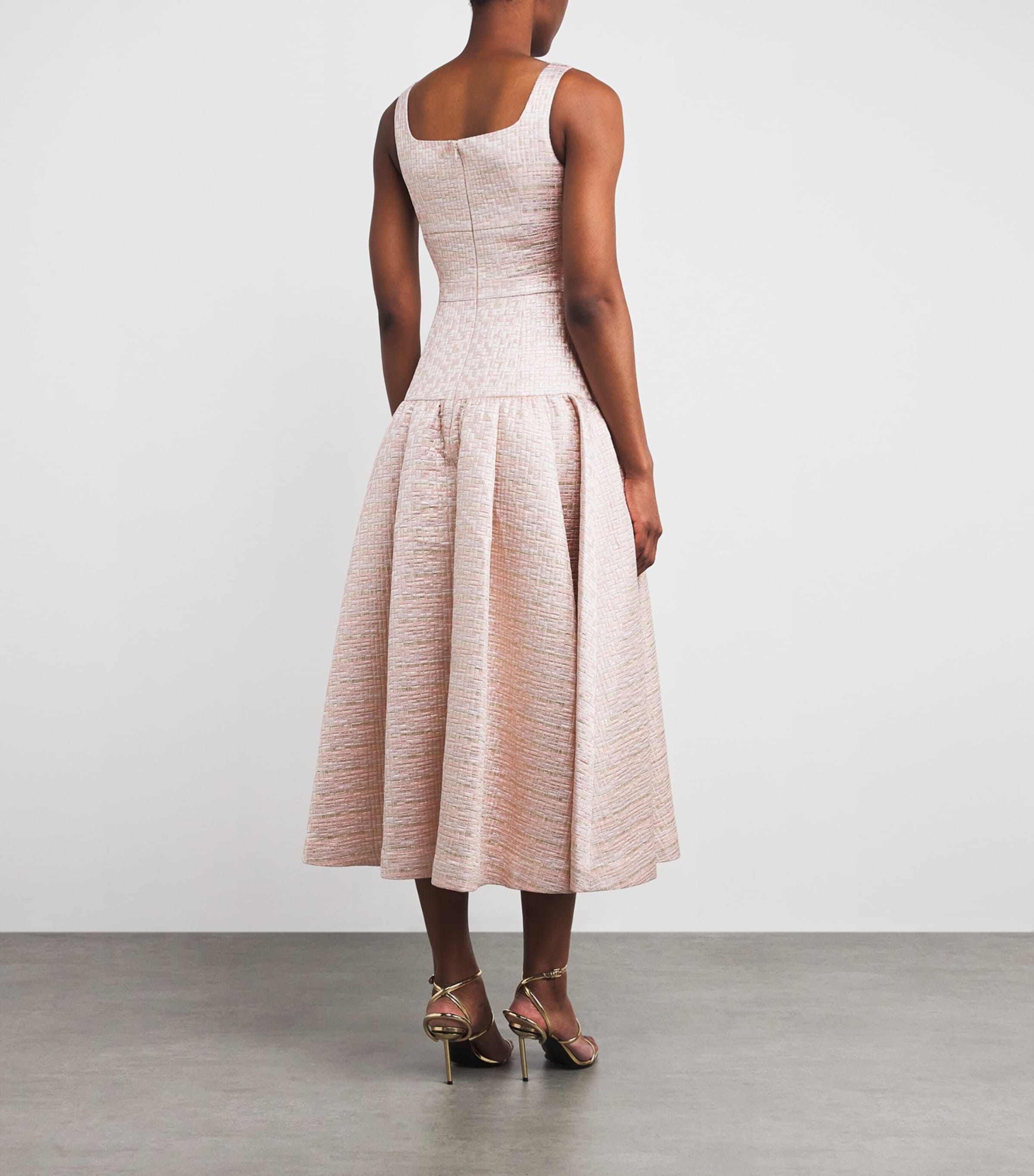 Sleeveless Norma Midi Dress PINK MULTI Image 4