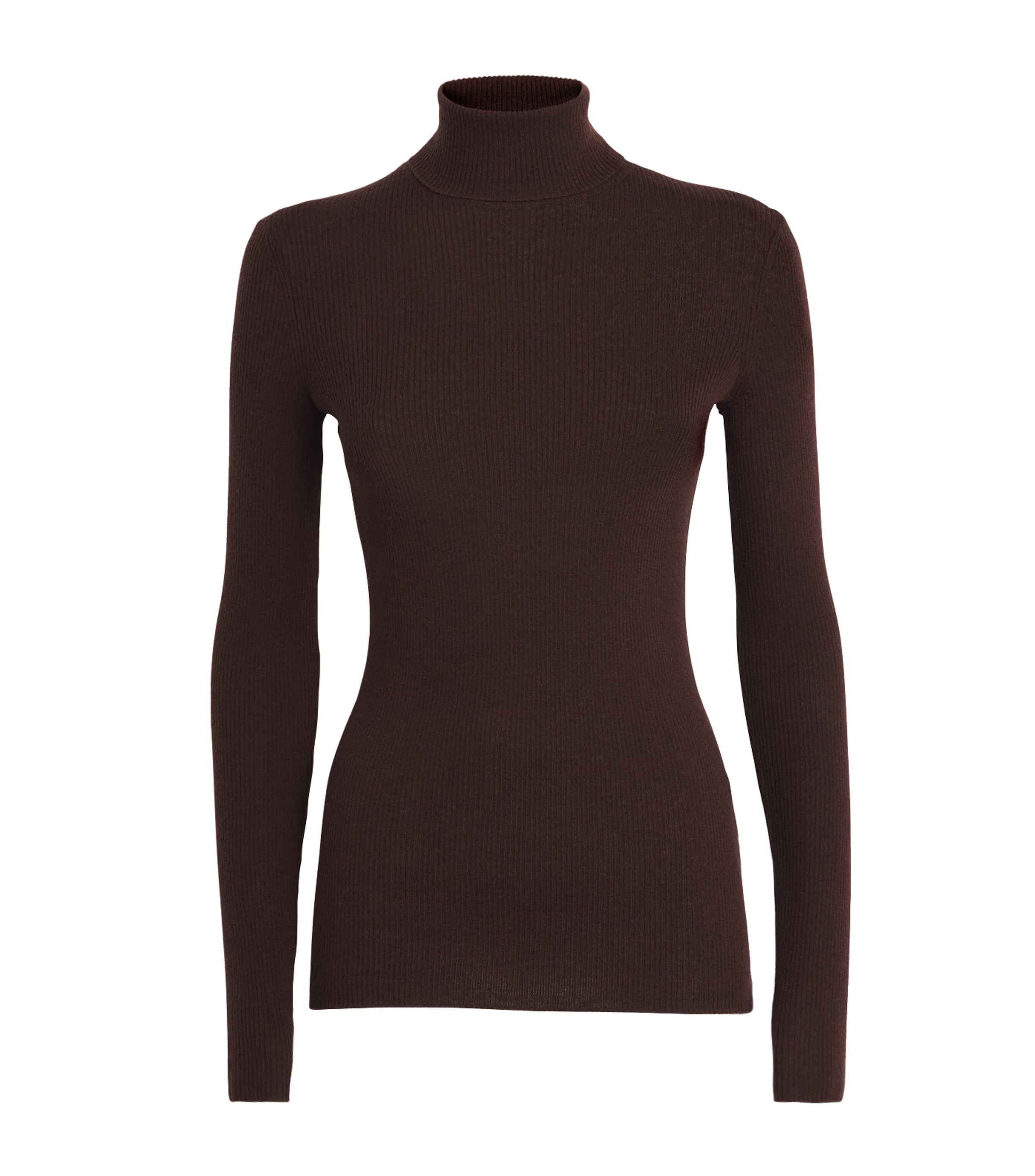 Maje Milko Rollneck Sweater In Brown