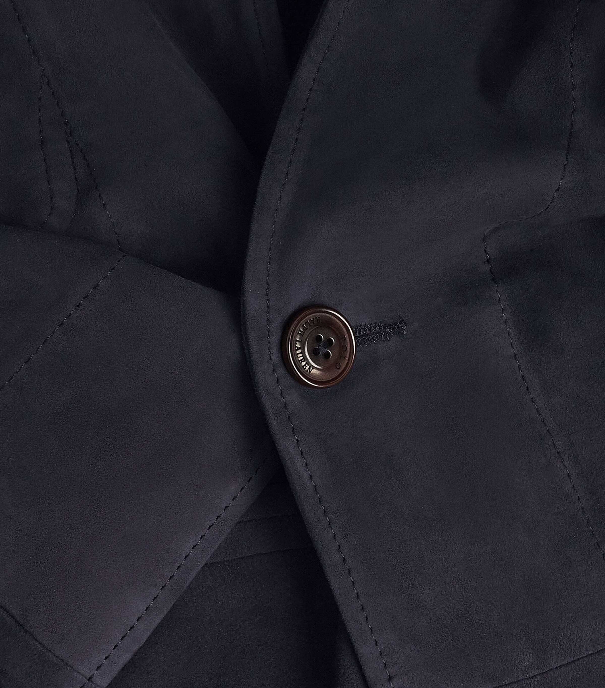 Polo Ralph Lauren Mens Suede Blazer Navy Image 5