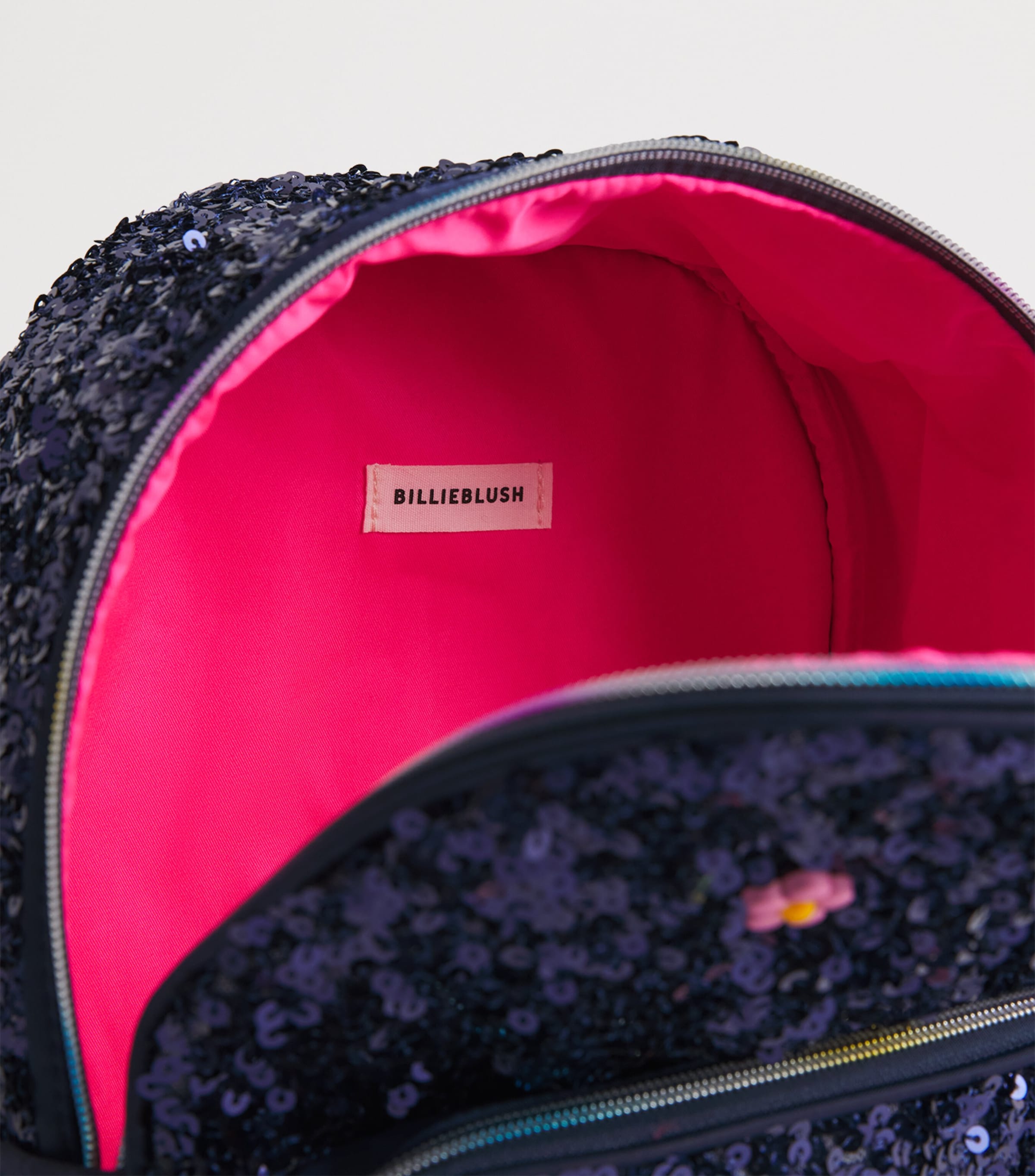 Billieblush Sequin Backpack Navy Image 3
