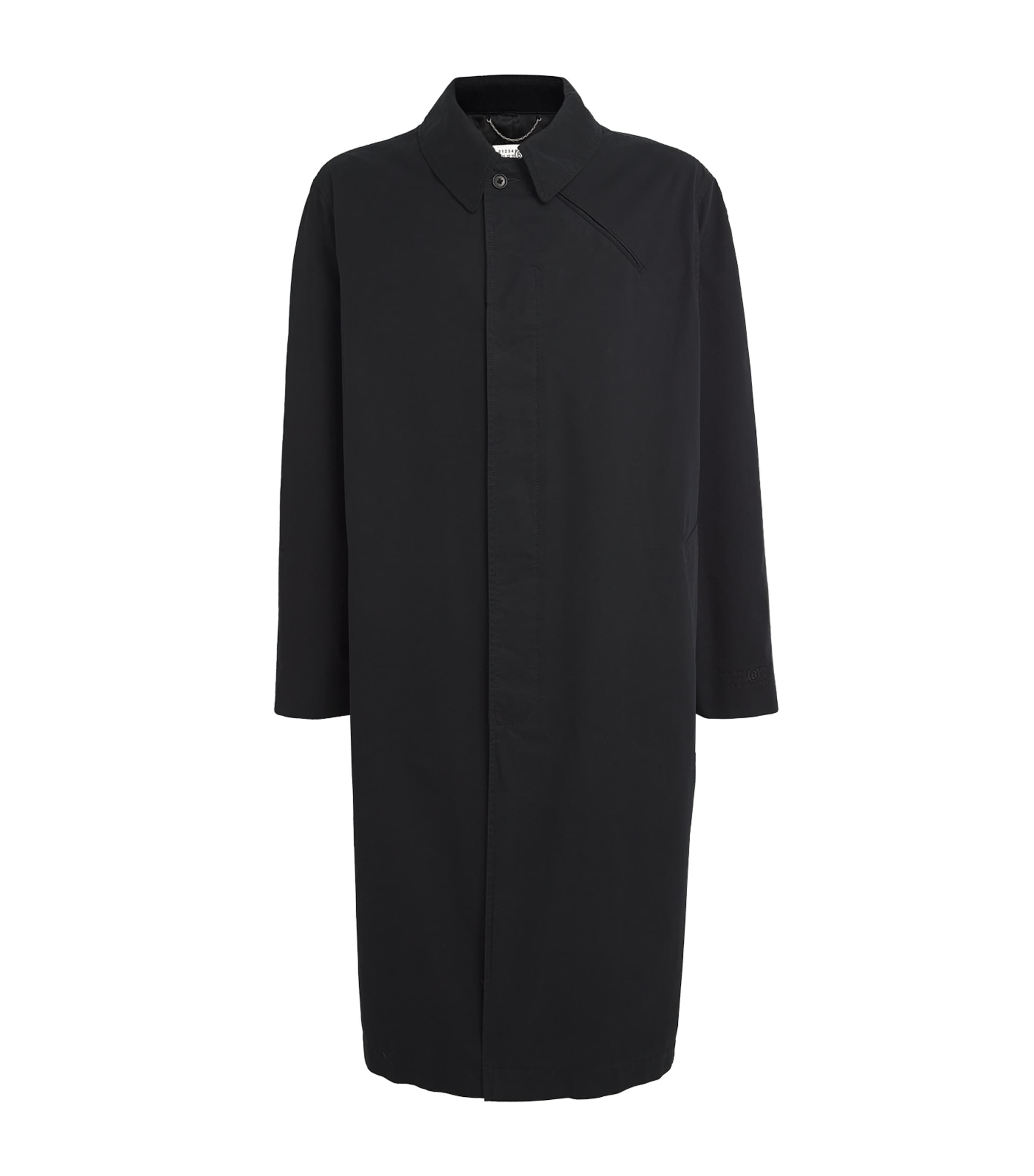 MM6 MAISON MARGIELA SIDE-ZIP COLLAR TRENCH COAT 