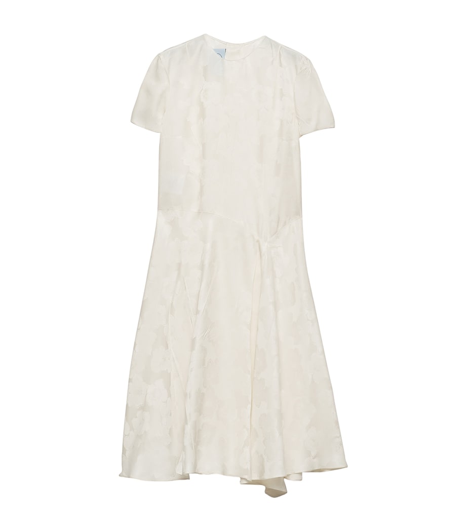 Jacquard Floral Midi Dress F0304 Image 1