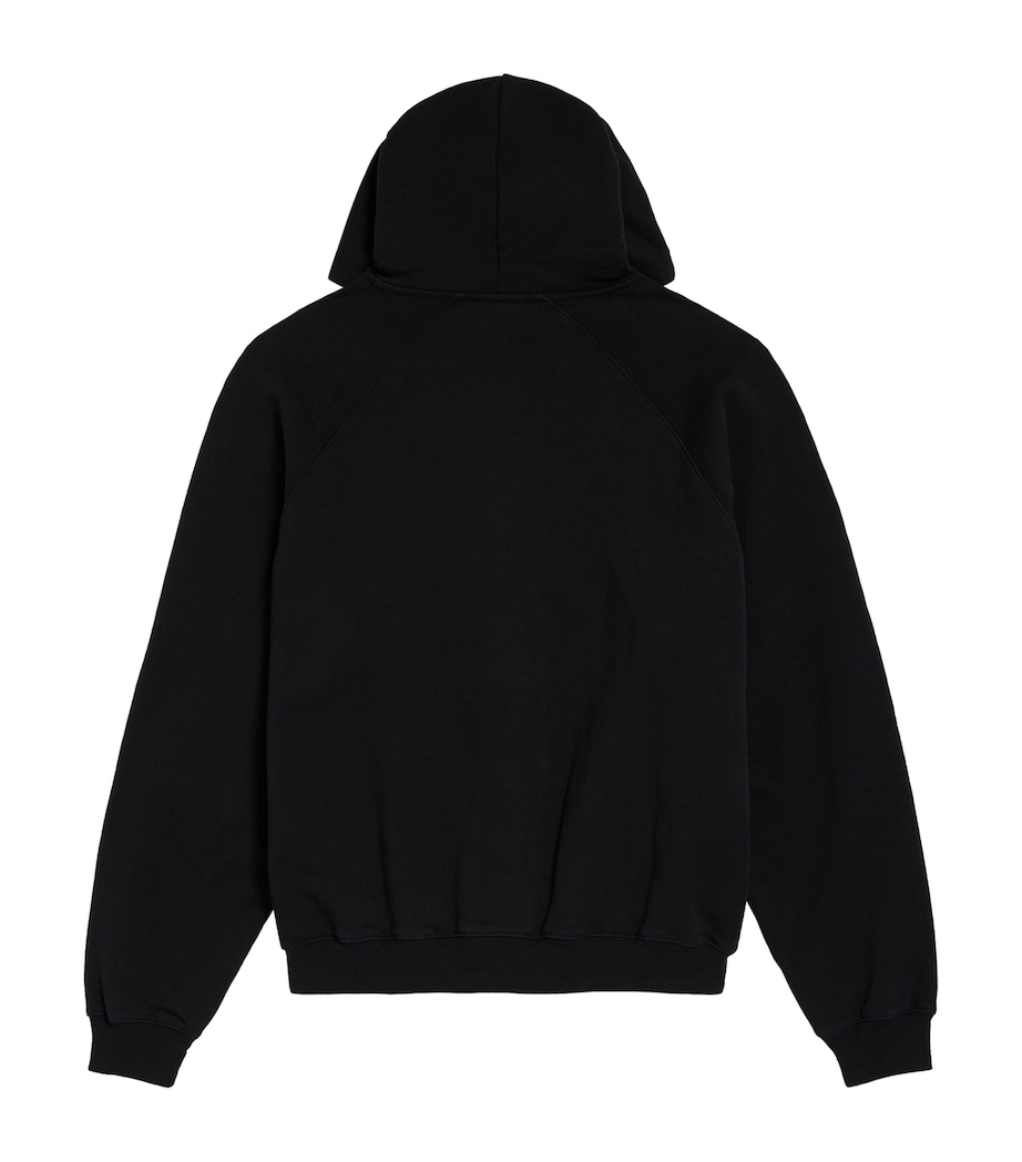 Balenciaga Mens Cotton Graphic Zip-Up Hoodie Image 2