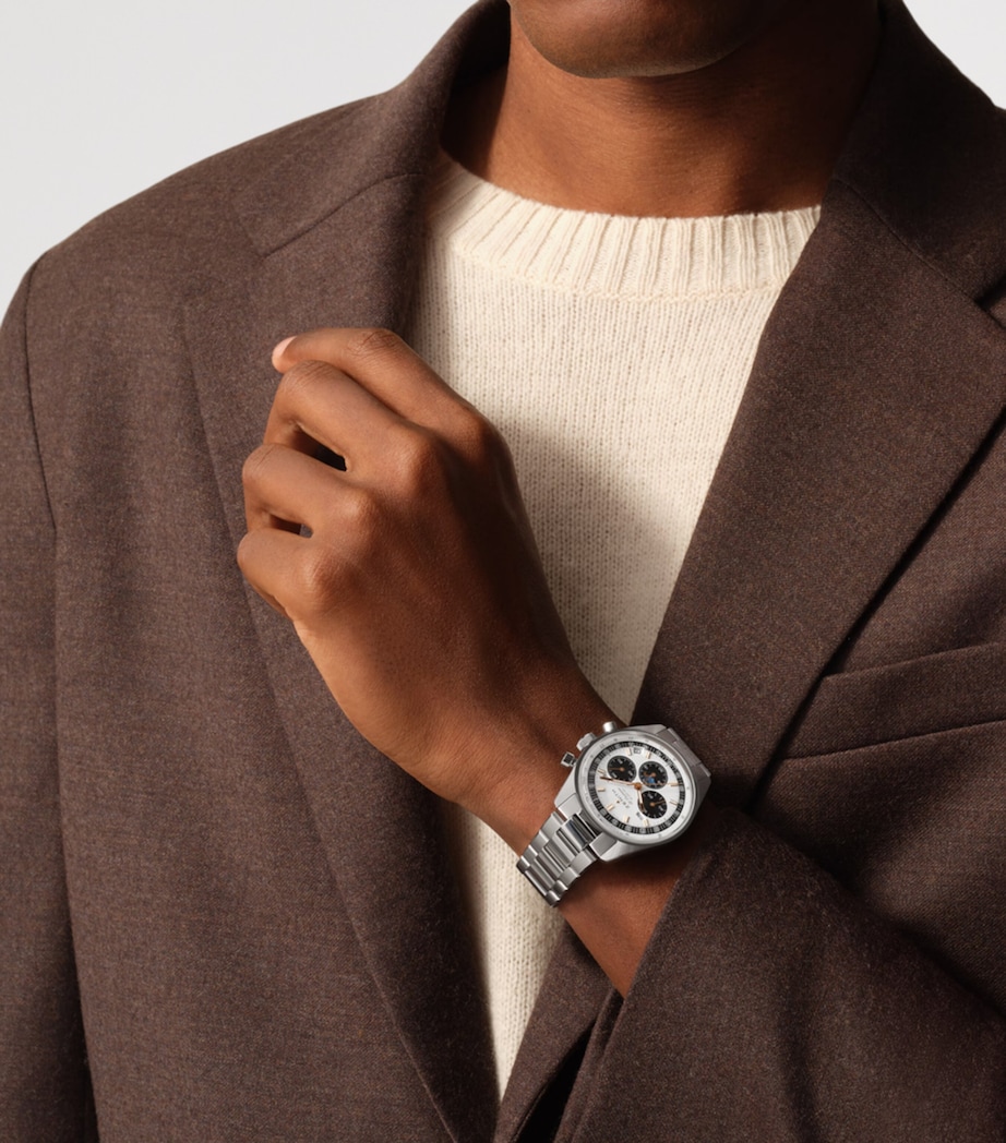 Stainless Steel Chronomaster Watch 38mm WHITE Image 2