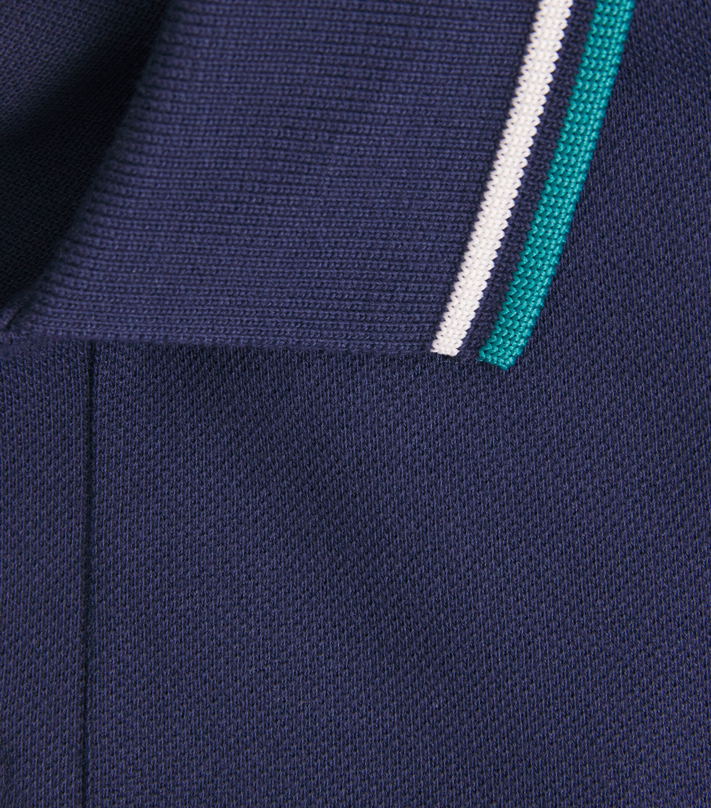 Fred Perry Mens Twin Tipped Polo Shirt Tnsbl/snwht/dpmt Image 6