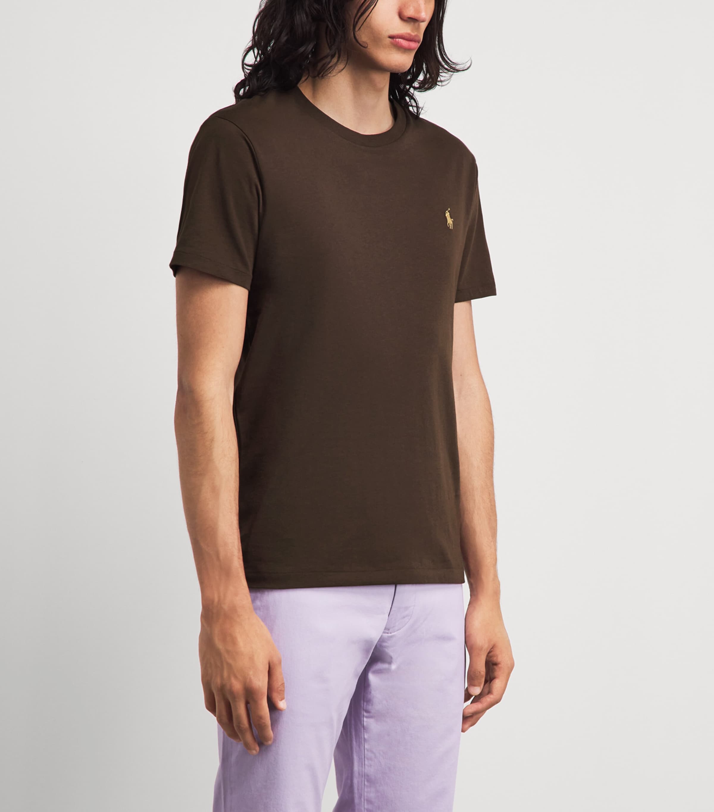 Polo Ralph Lauren Mens Cotton Polo Pony T-Shirt Nutmeg Image 4