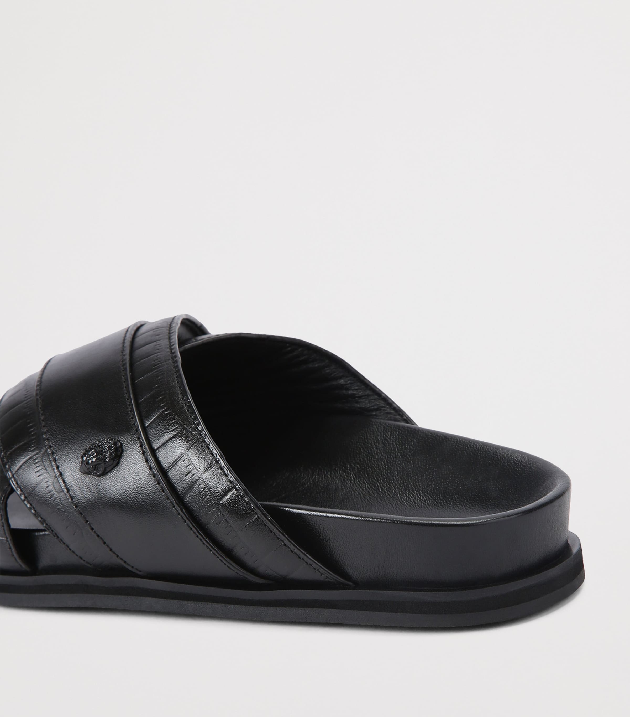 Kurt Geiger London Leather Baron Sandals Blk/other Image 3