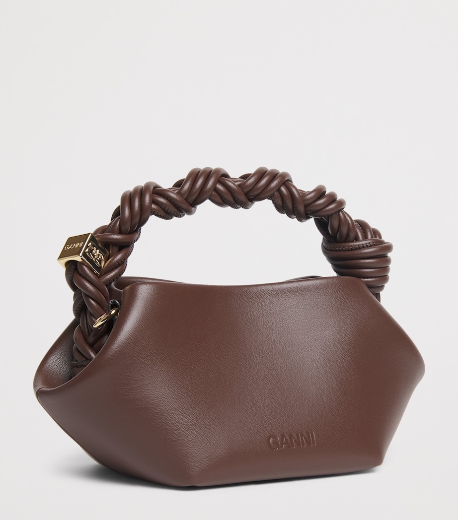 GANNI Mini Bou Top-Handle Bag Chocolate Fondnt Image 3