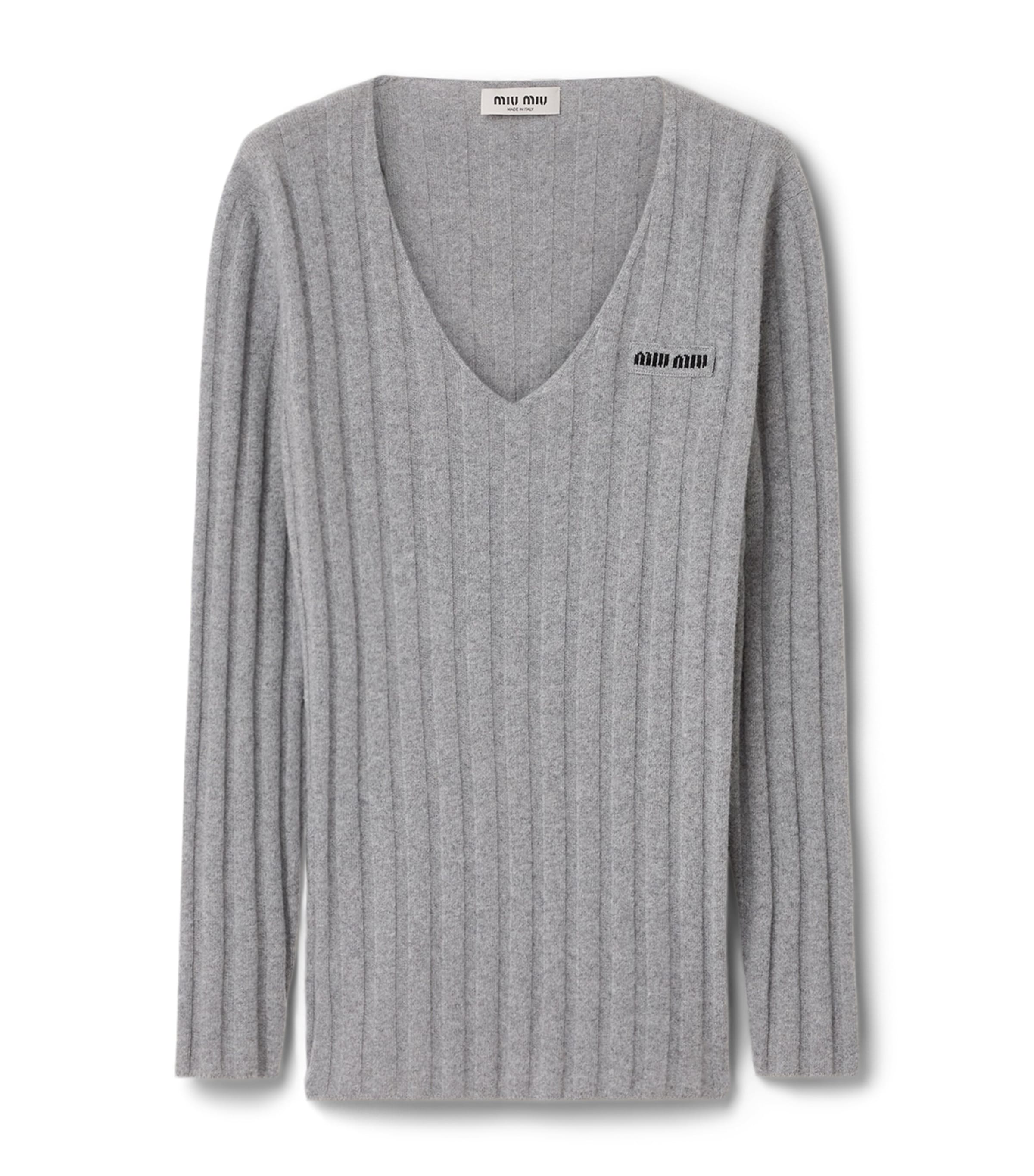 Wool-Cashmere Ribbed Oversized Sweater F0031 Image 1