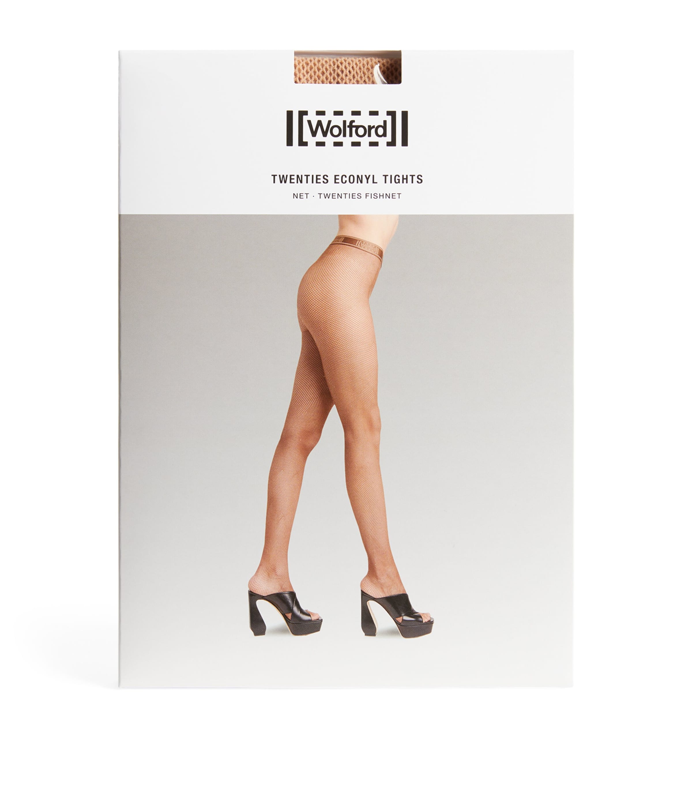 Wolford Twenties Econyl Fishnet Tights In Beige