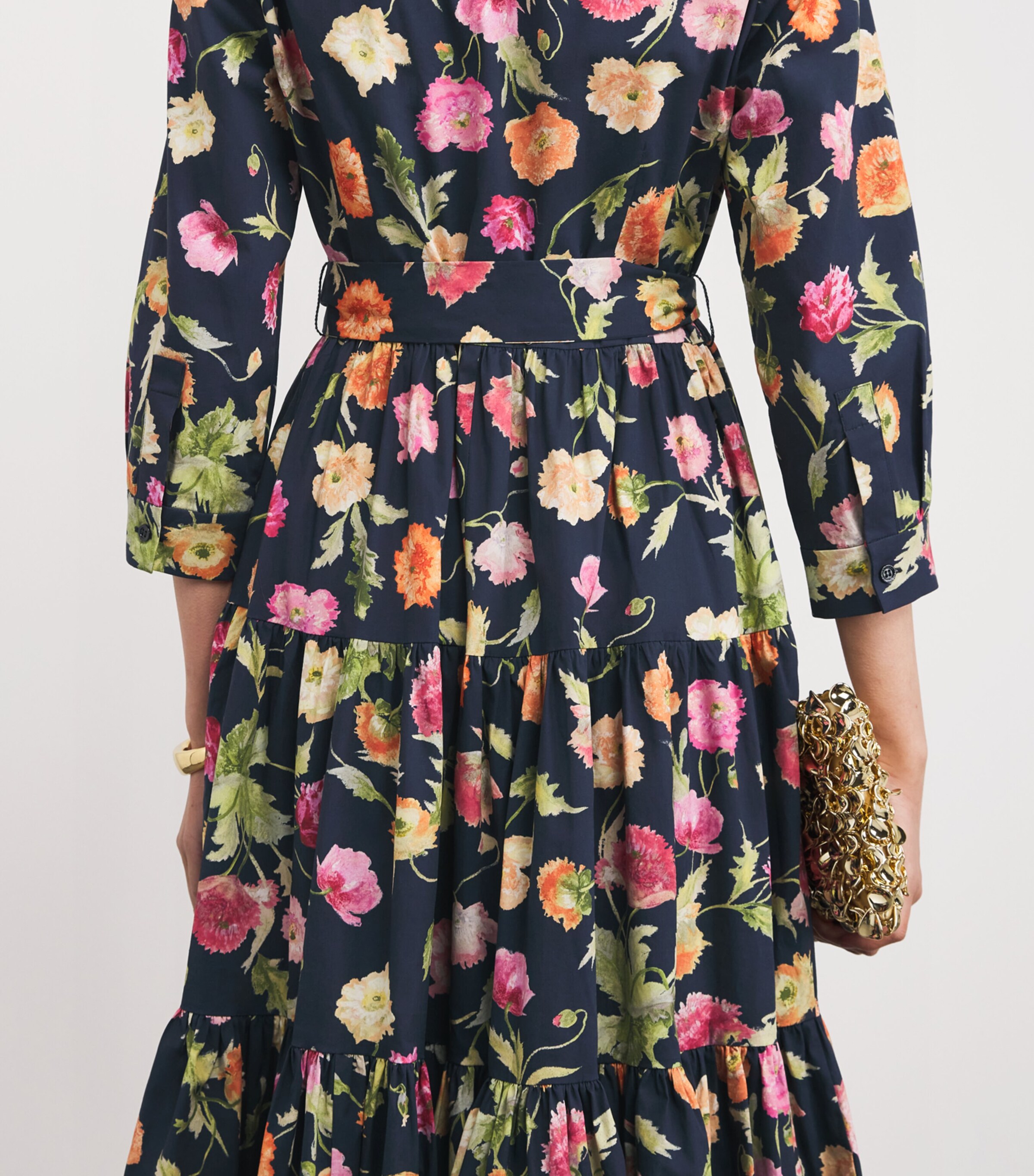 Poppy Print Shirt Dress 498 MIDNIGHT MULTI Image 6