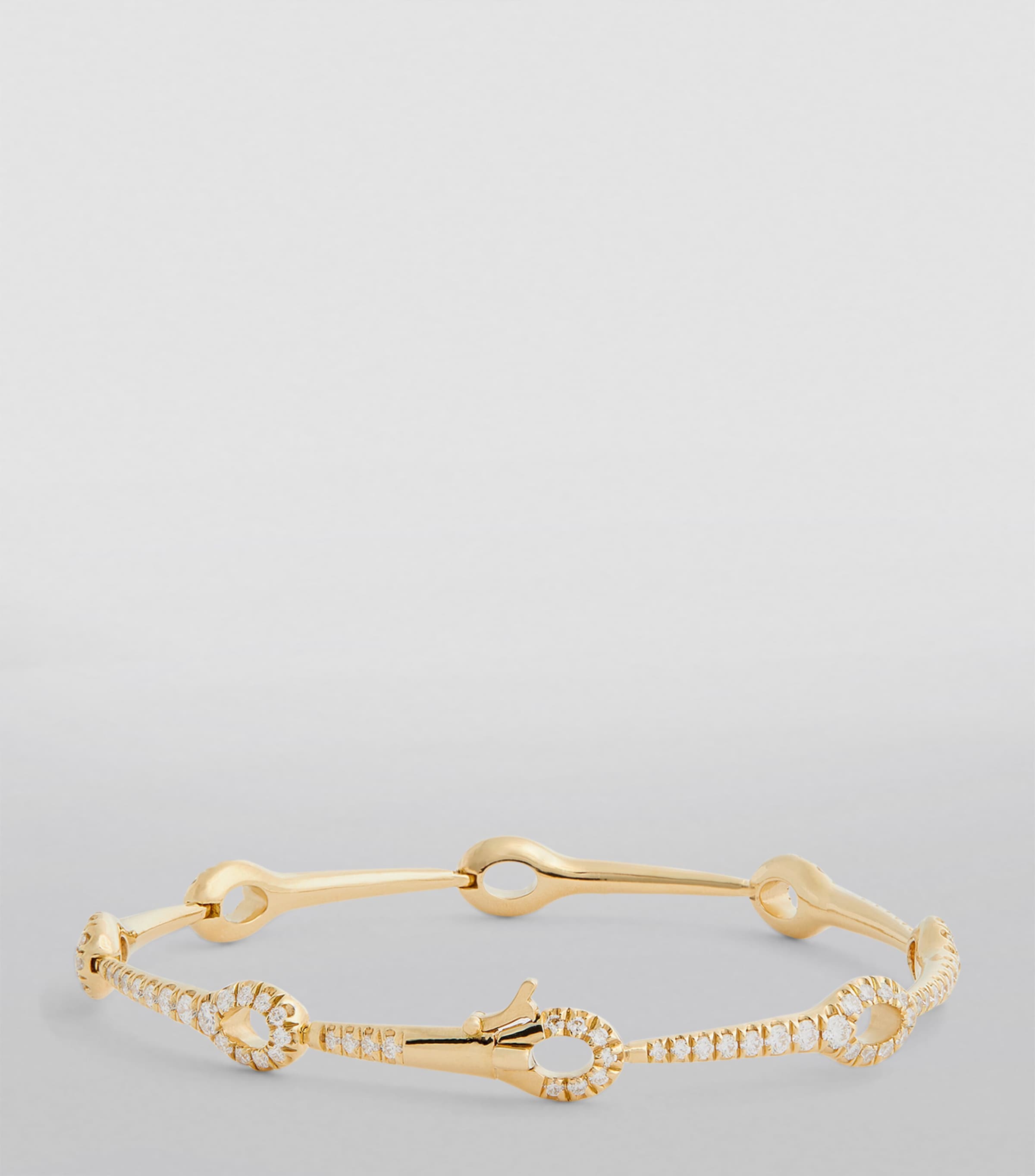 Melissa Kaye Yellow Gold and Diamond Lola Needle Bracelet Yellow Gold Image 2