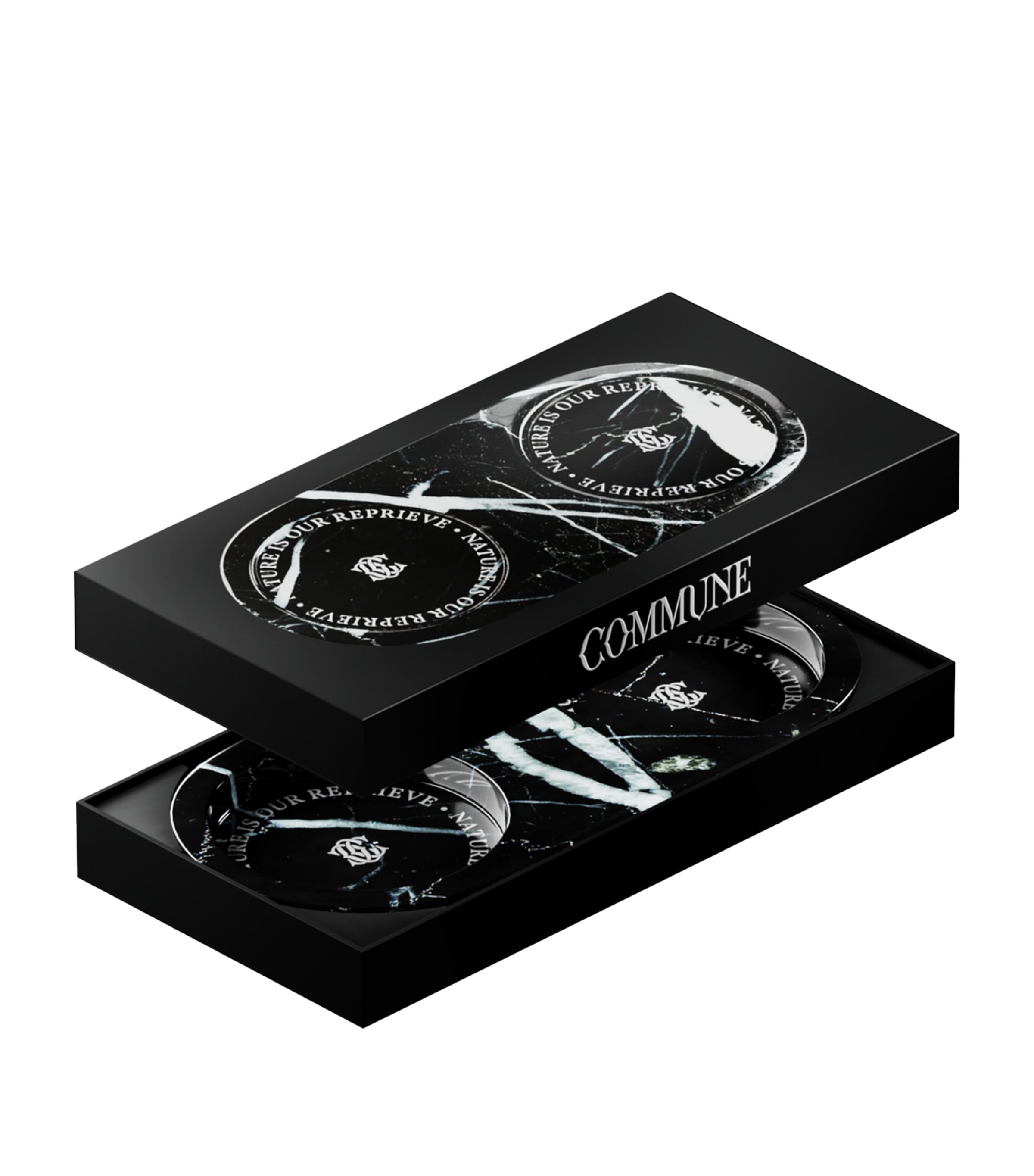 Marble Double Tray NO COLOUR Image 4