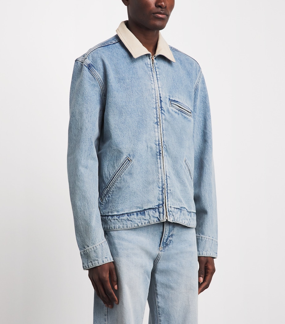 PAIGE Mens Laughlin Denim Jacket Moby Image 4