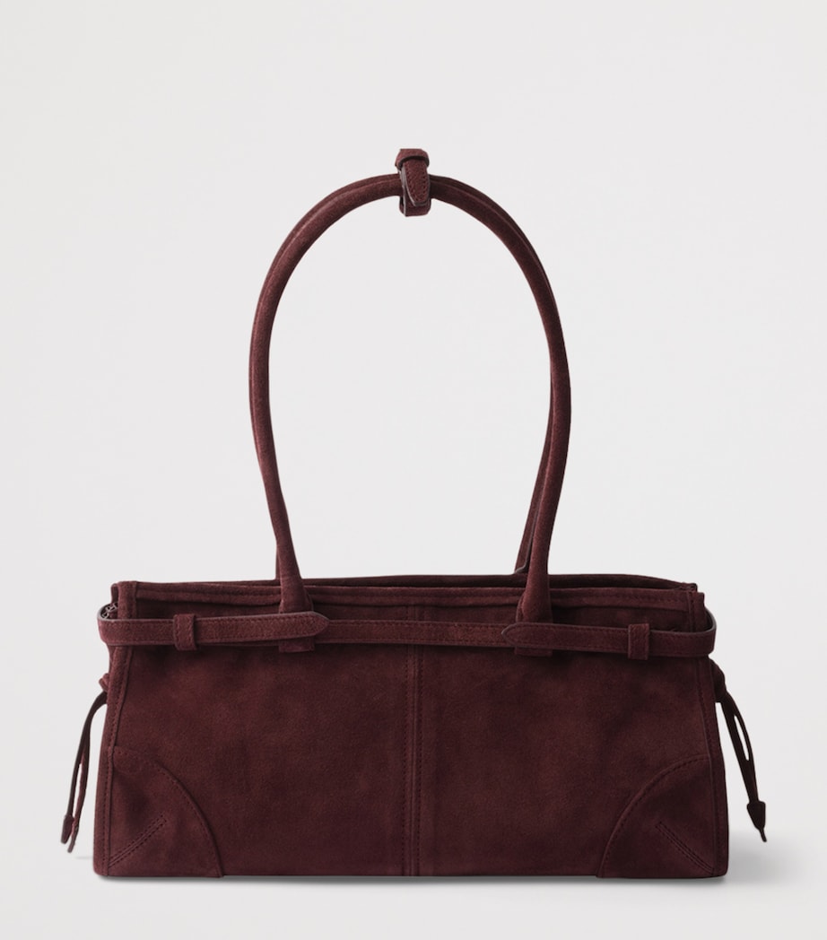 Medium Suede Bonnie Shoulder Bag F0007 Image 4