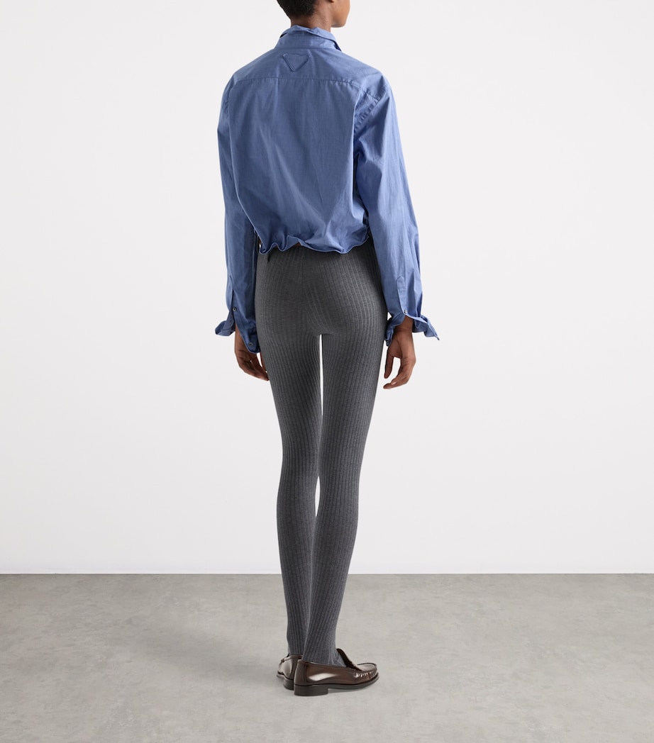 Cotton Shapeable Oversized Shirt F0216 Image 5