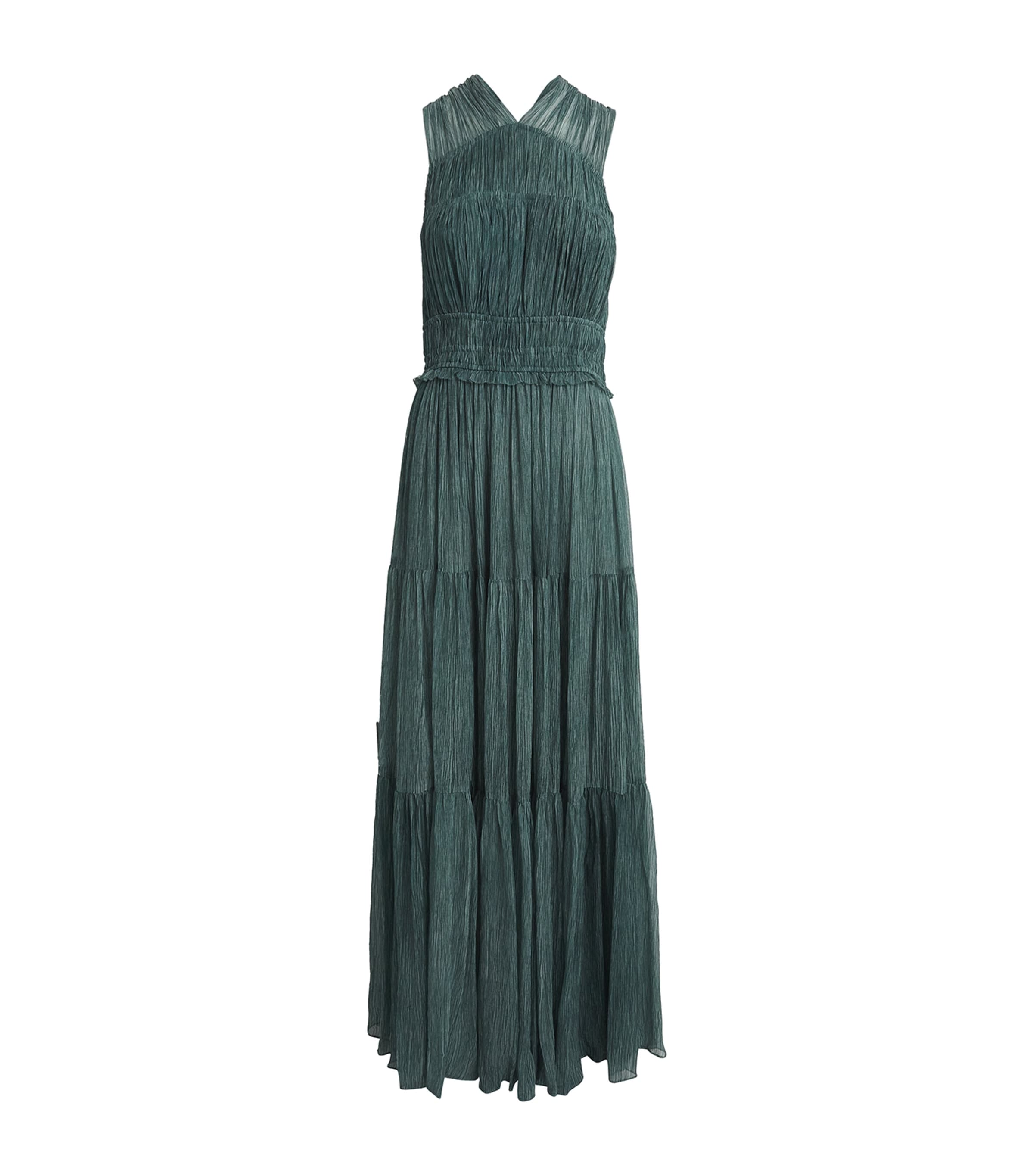 Ulla Johnson Womens Silk Freesia Maxi Dress Kelp Image 1