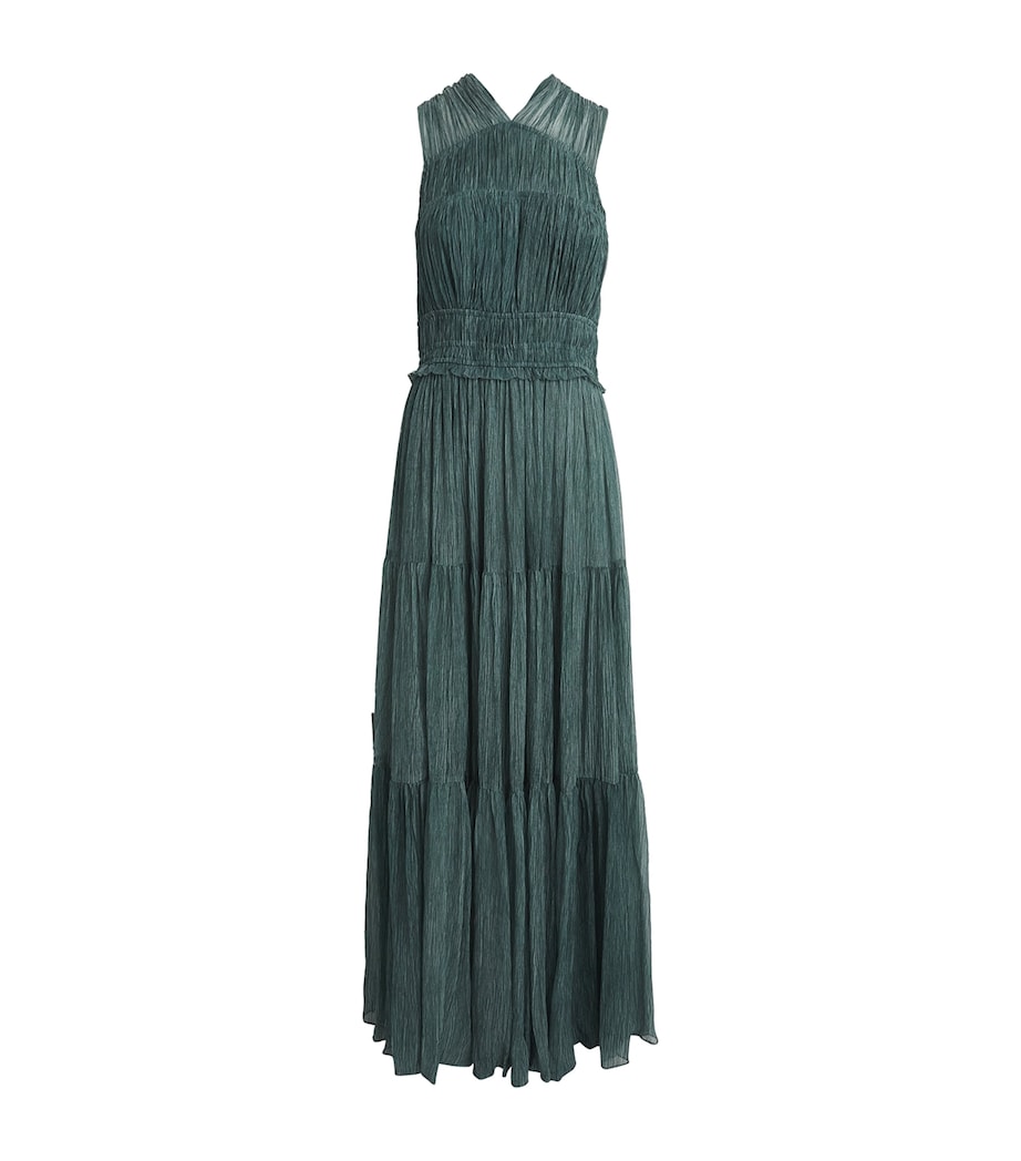 Ulla Johnson Womens Silk Freesia Maxi Dress Kelp Image 1