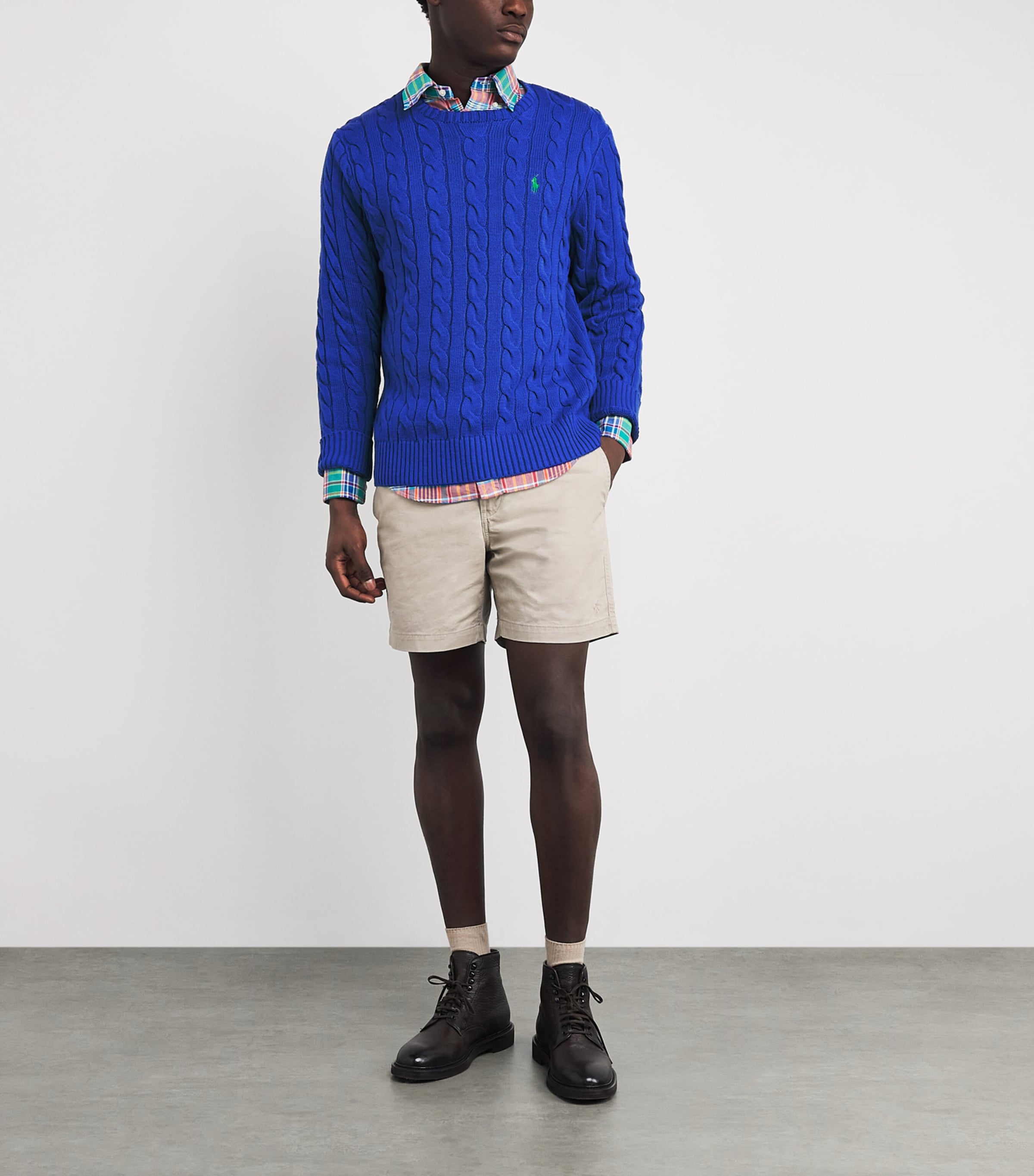 Cotton Cable-Knit Sweater PACIFIC ROYAL Image 2