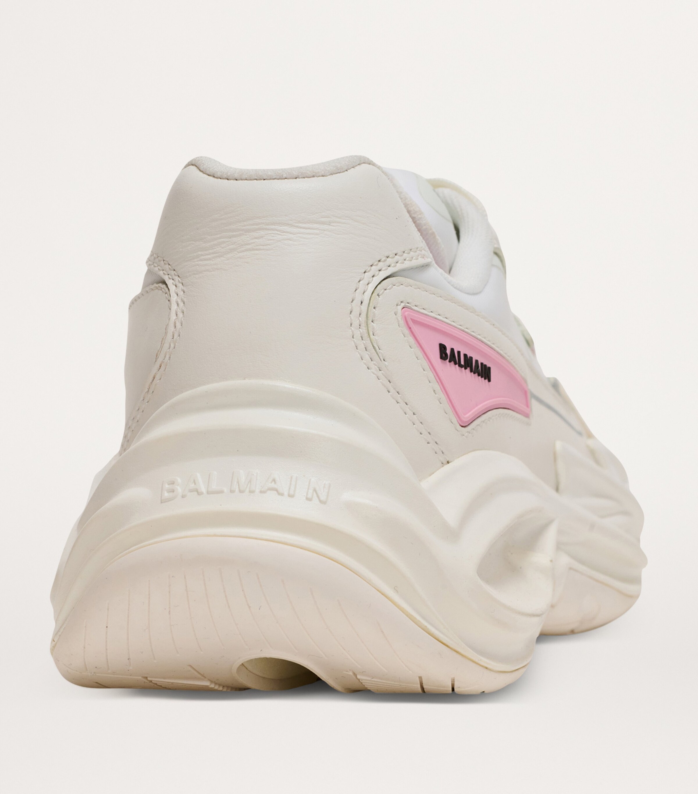 Balmain White Leather Run-Row Sneakers | Harrods US Balmain White Leather Run-Row Sneakers | Harrods US