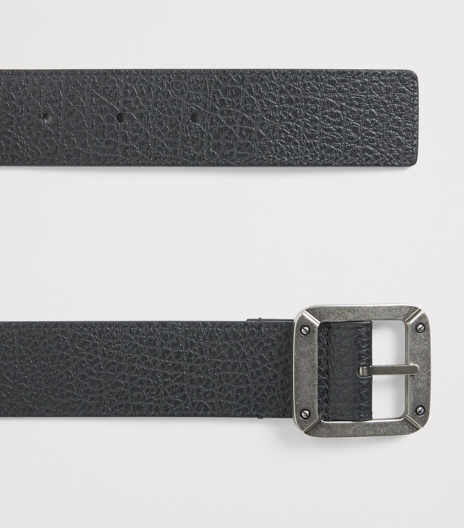 Acne Studios Leather Reversible Belt Black Image 3