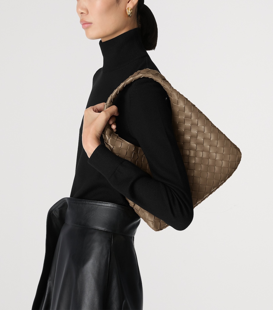 Small Leather Intrecciato Campana Shoulder Bag 2360 Image 2