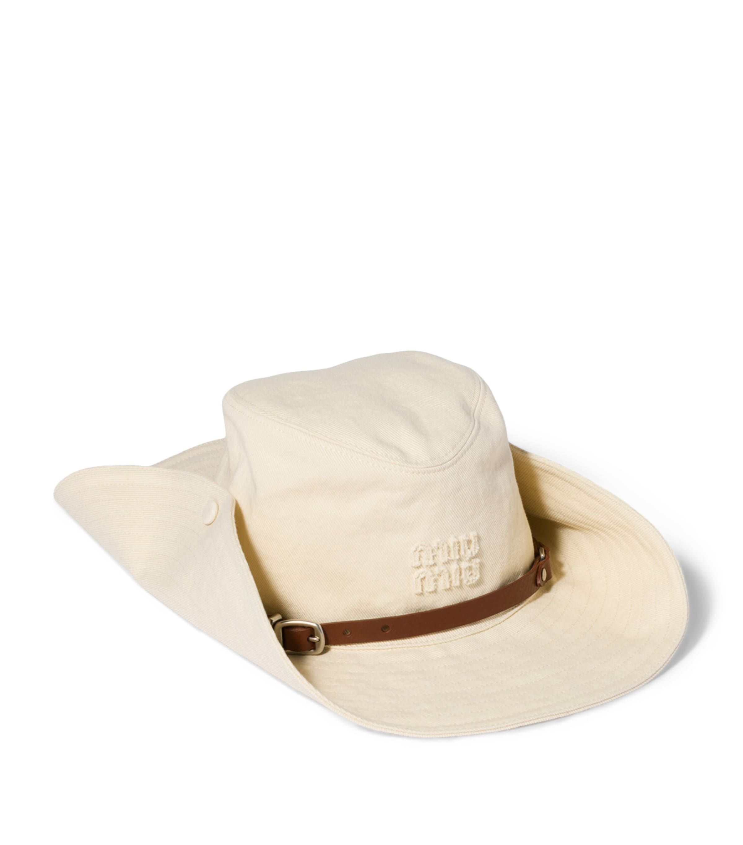 Miu Miu Drill Cowboy Hat Image 1