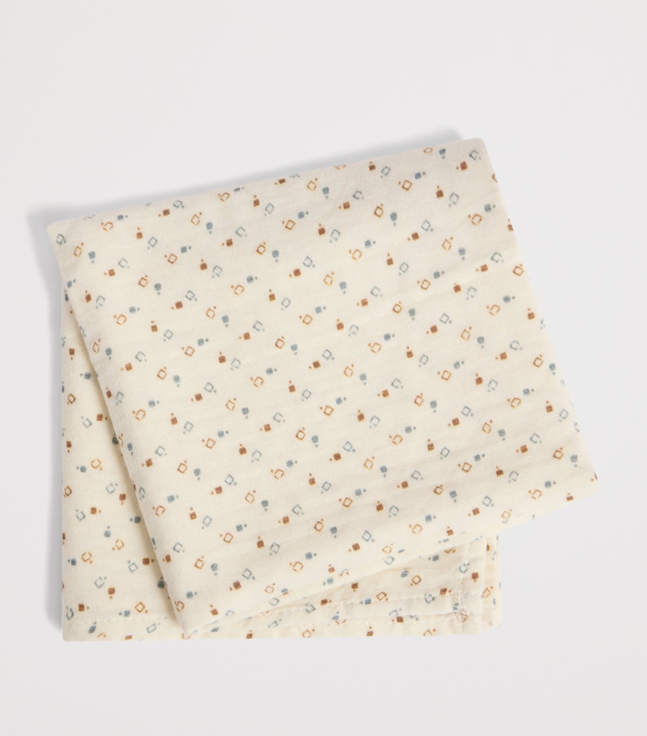 Organic Cotton Printed Swaddle Set IMP NOISETTE Image 4