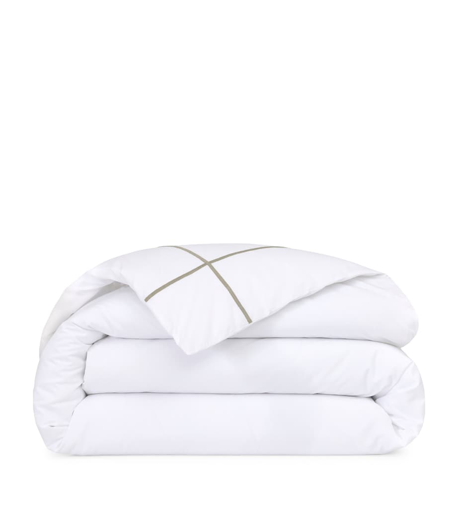 Yves Delorme Athena Single Duvet Cover (140cm x 200cm) Kaki Image 1