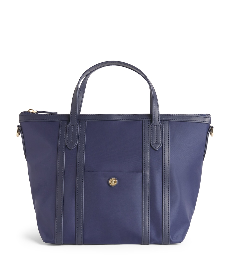 Harrods Grab Nylon Jetsetter Tote Bag Navy Image 1