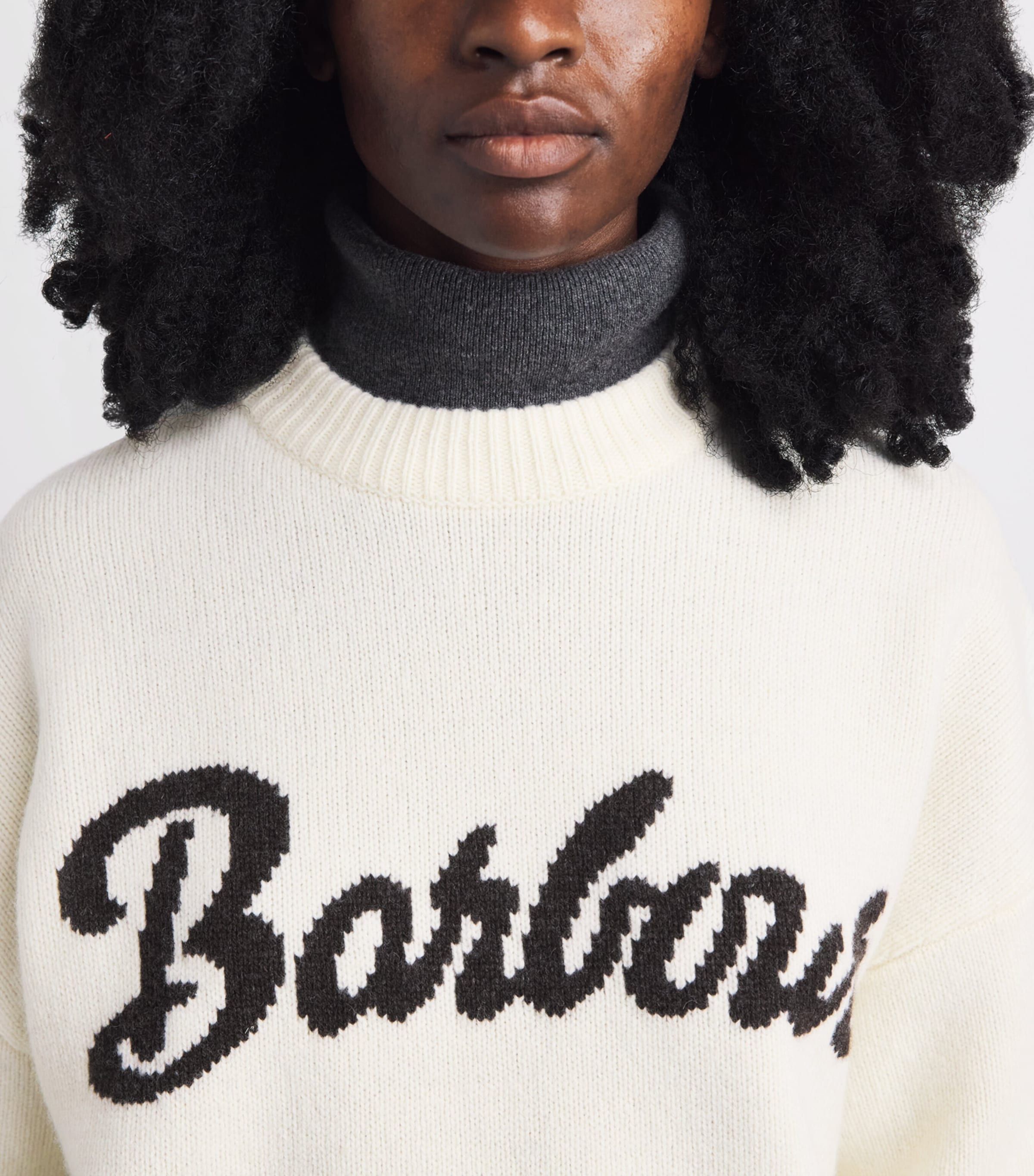 Barbour Womens Wool Ivybridge Sweater Ecru Image 3