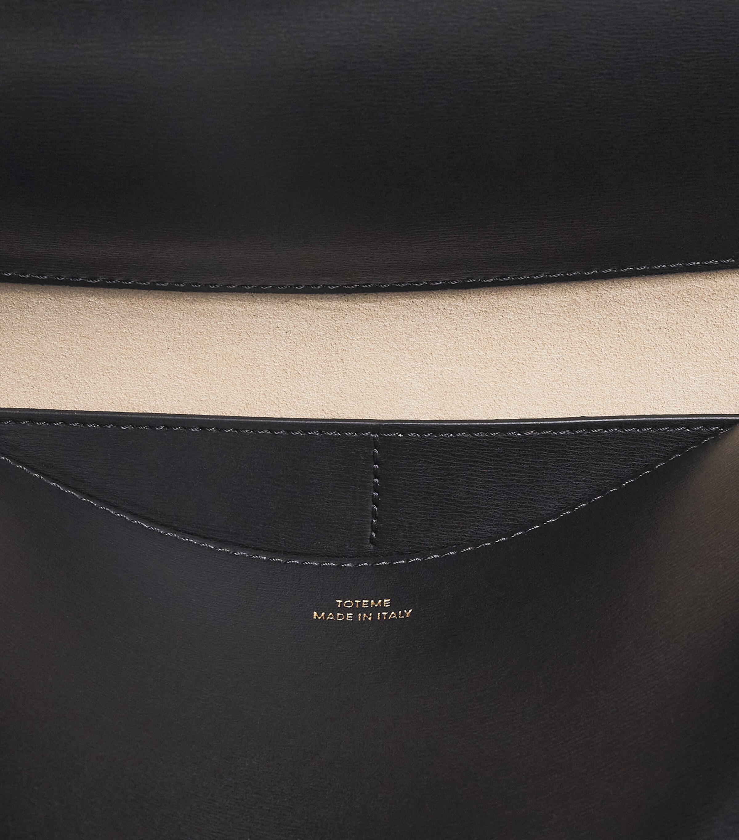 Toteme Leather T-Lock Top-Handle Bag Black Image 5