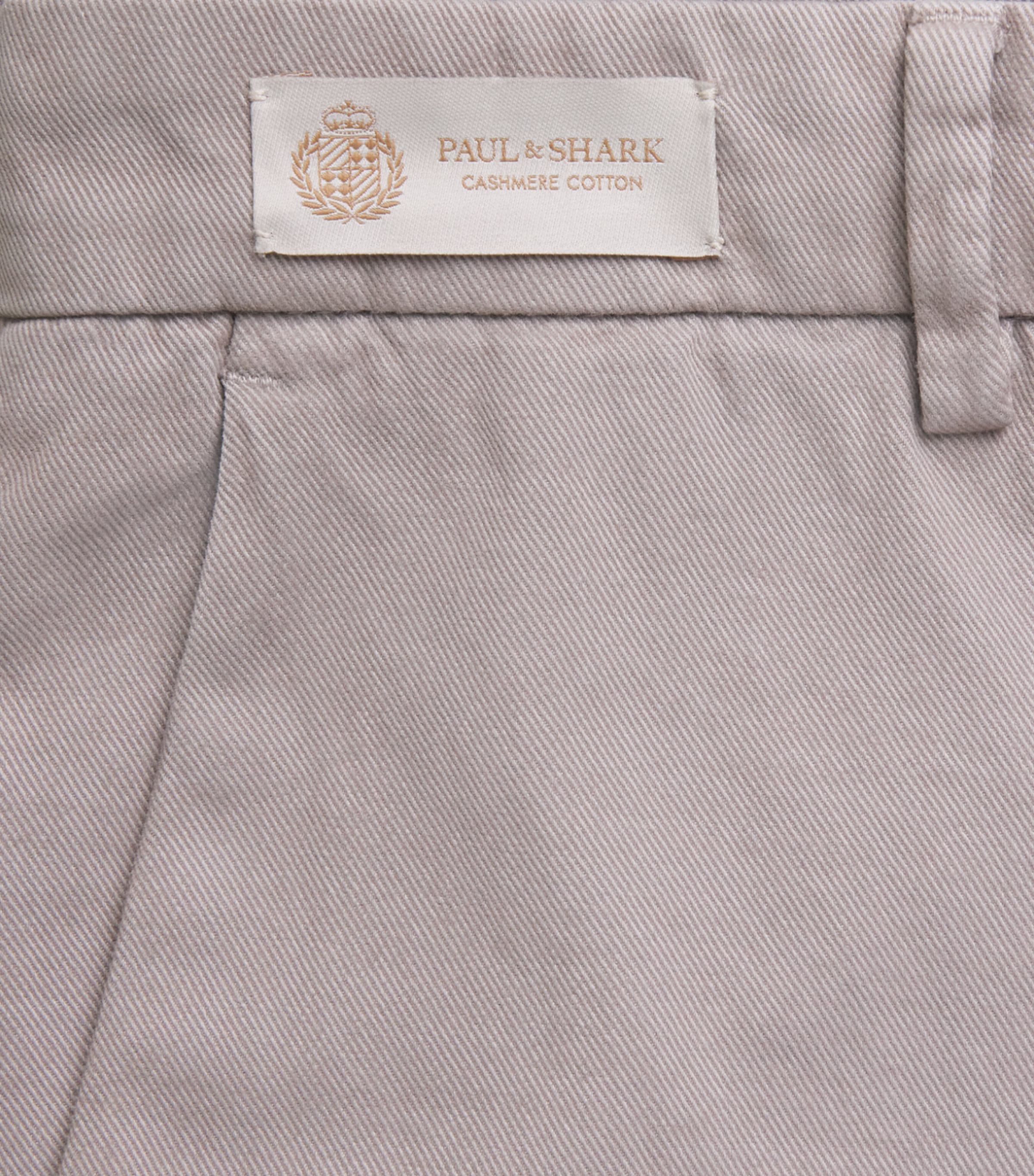 Paul & Shark Mens Cotton-Cashmere Straight Chinos Fungo Image 6