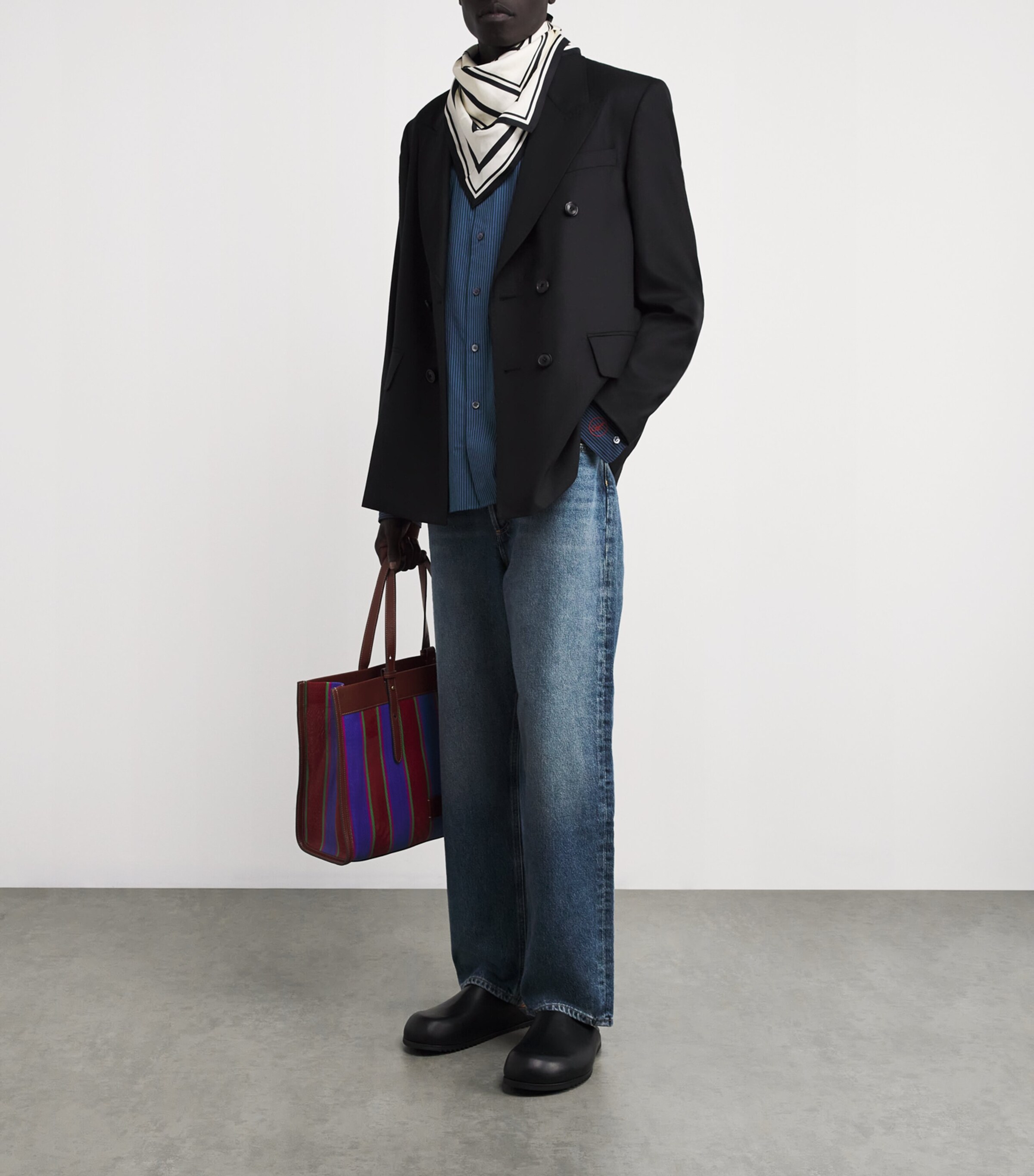 JW Anderson Cotton Patchwork Stripe Shirt | Men Clothing | Shirts | Casual Shirts | Designers | JW Anderson JW Anderson Cotton Patchwork Stripe Shirt | Men Clothing | Shirts | Casual Shirts | Designers | JW Anderson