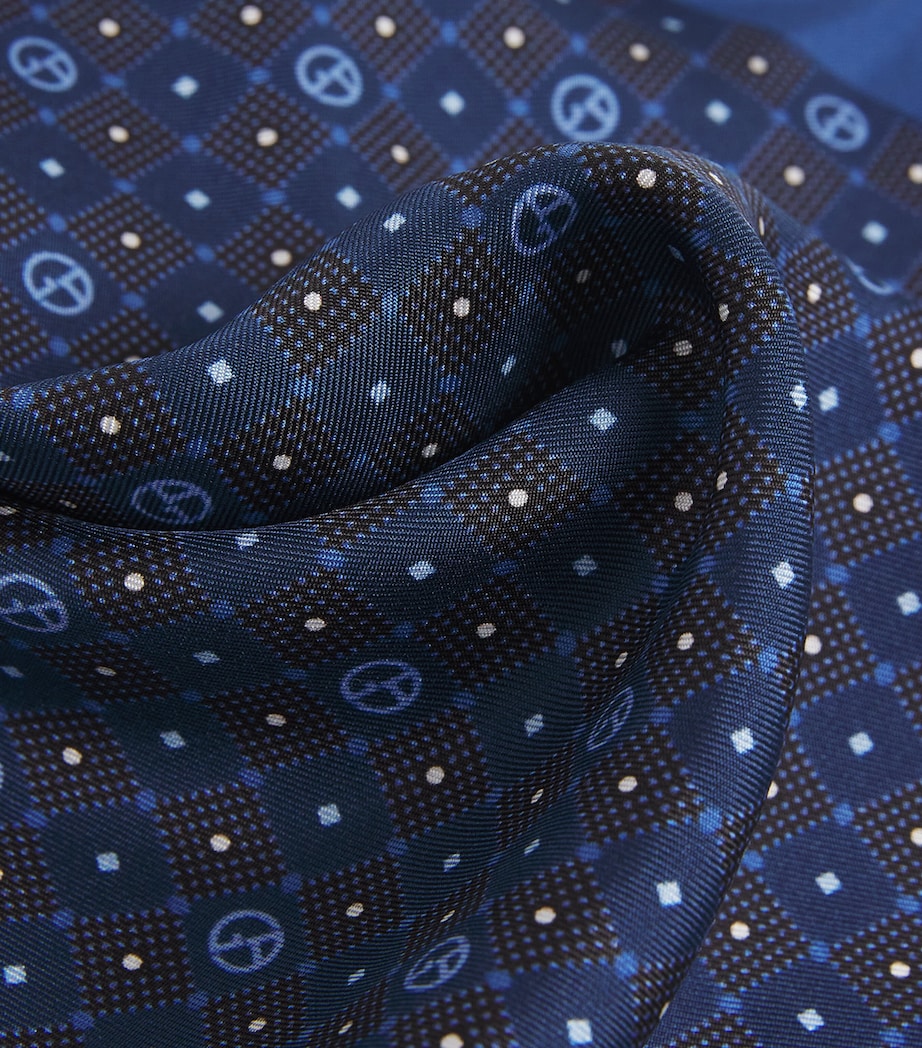 Silk Monogram Pocket Square FB065 Image 4