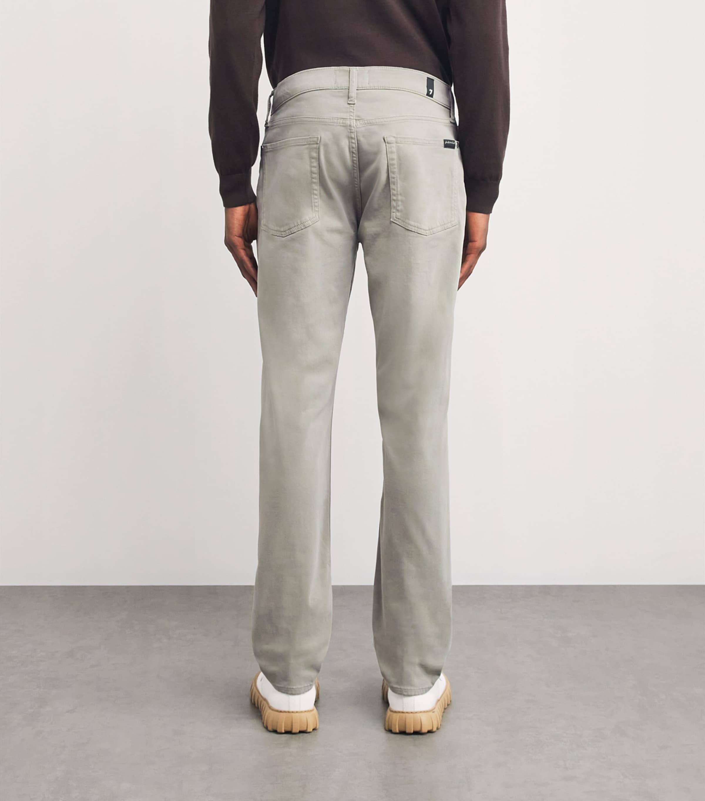 7 For All Mankind Mens Slimmy Tapered Slim Jeans Green Image 4