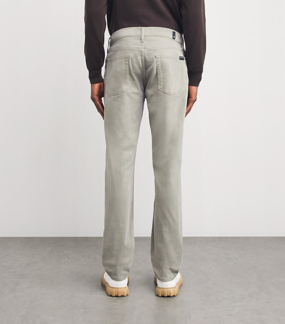 7 For All Mankind Mens Slimmy Tapered Slim Jeans Green Image 4