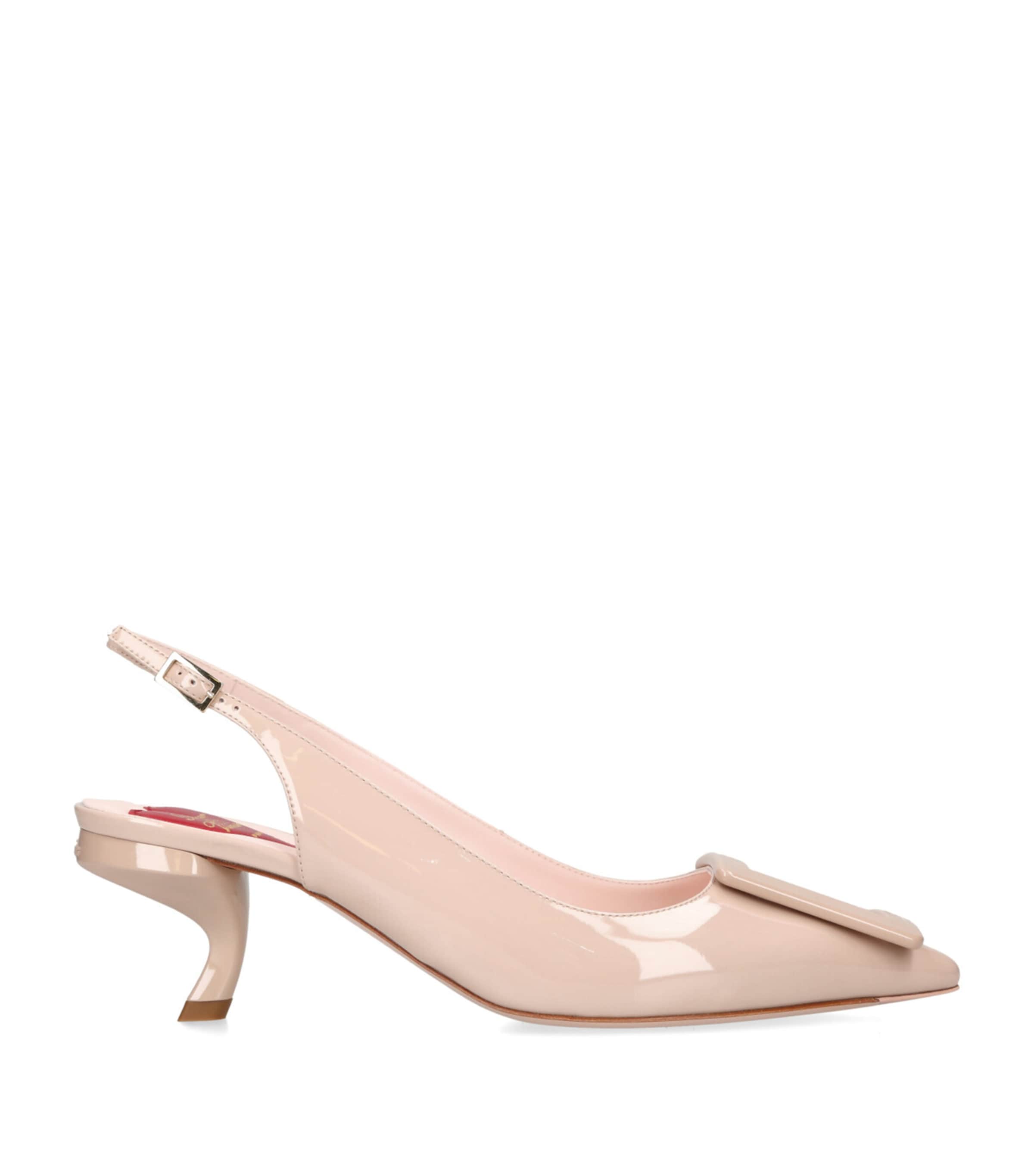 Roger Vivier Virgule Slingback Pumps 55 Beige Image 1