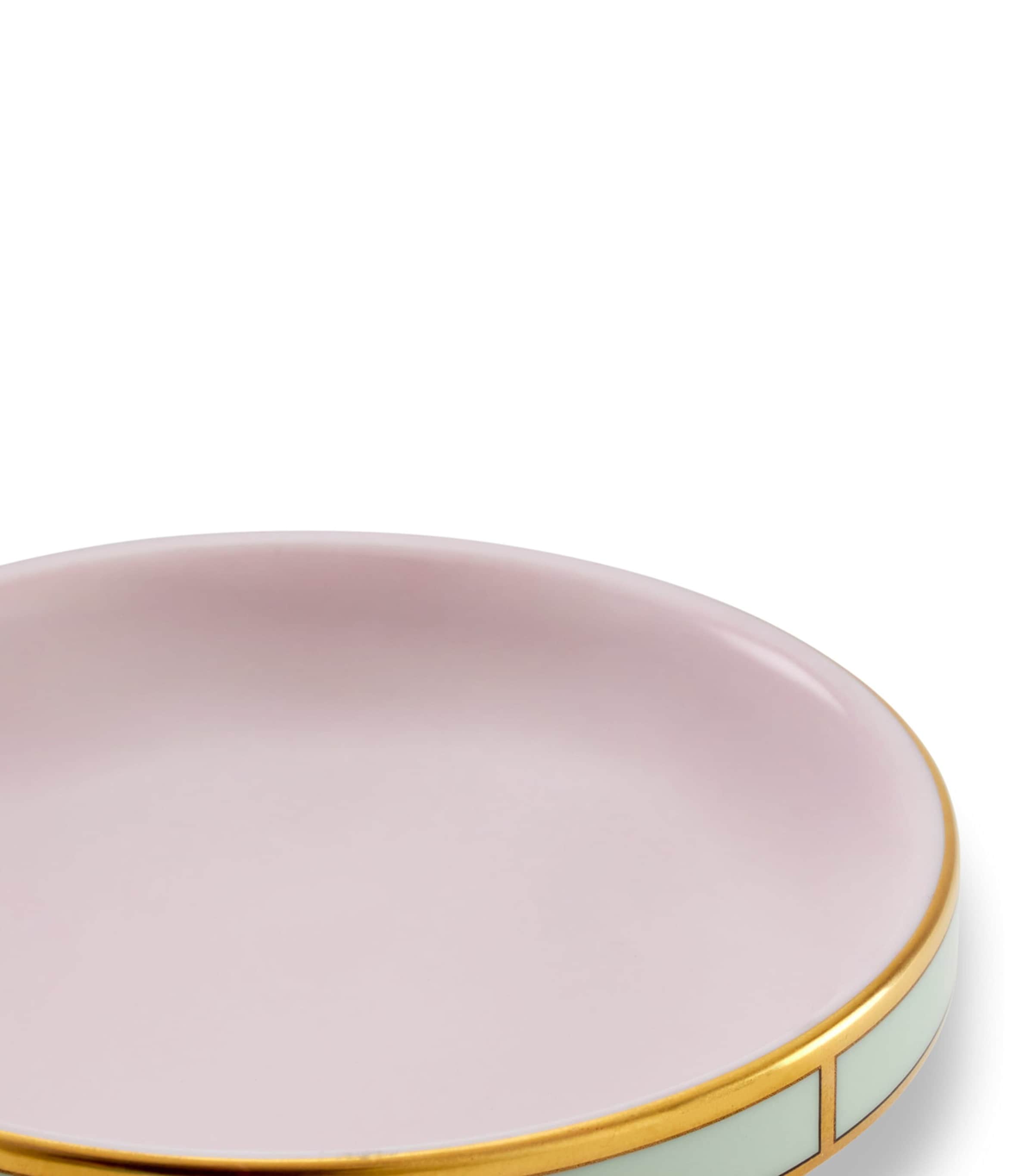 GINORI 1735 Porcelain Colonna Diva Rosa Butter Dish (10cm) Image 5