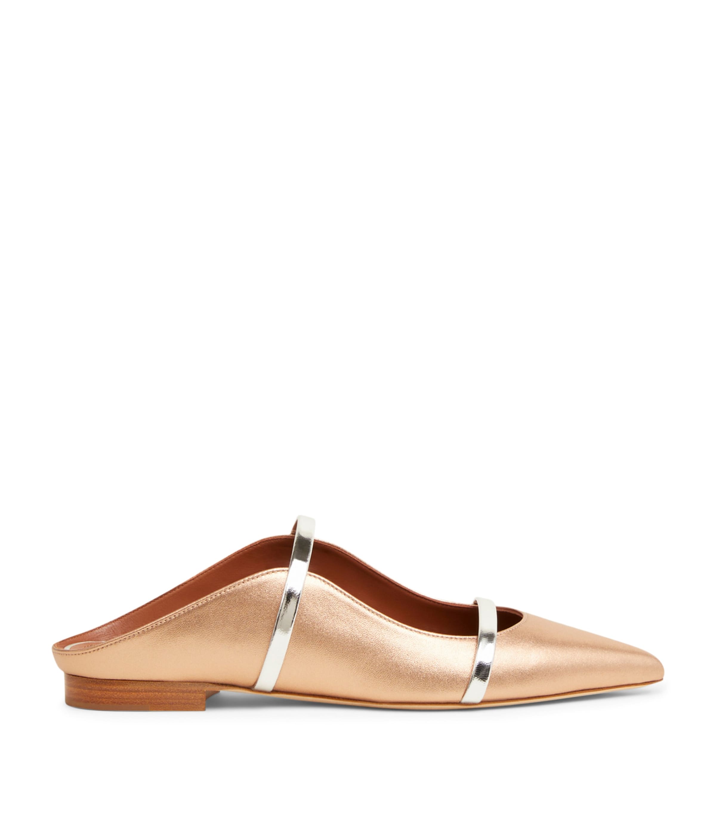 Malone Souliers Metallic Leather Maureen Mules Gold Image 1